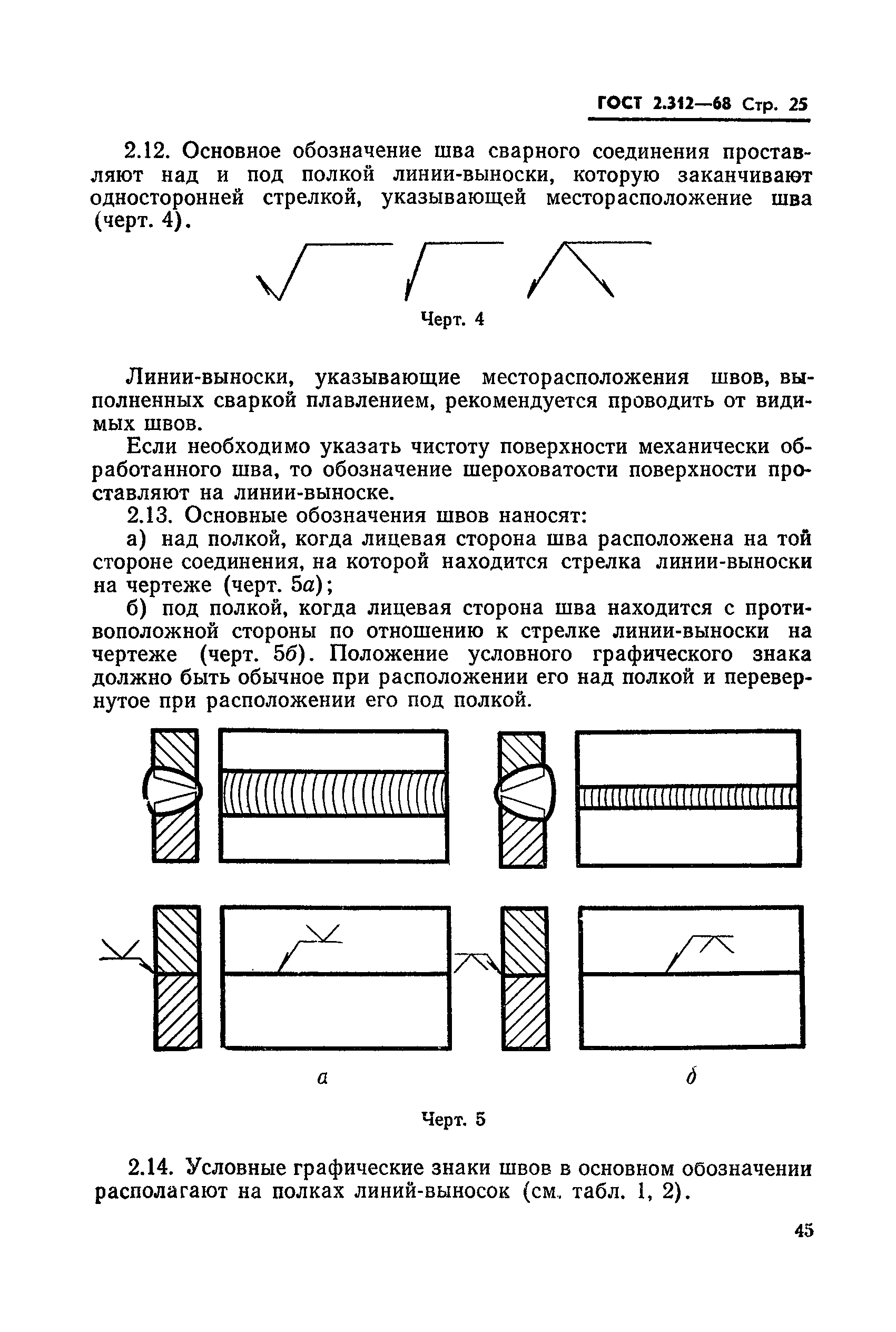 ГОСТ 2.312-68