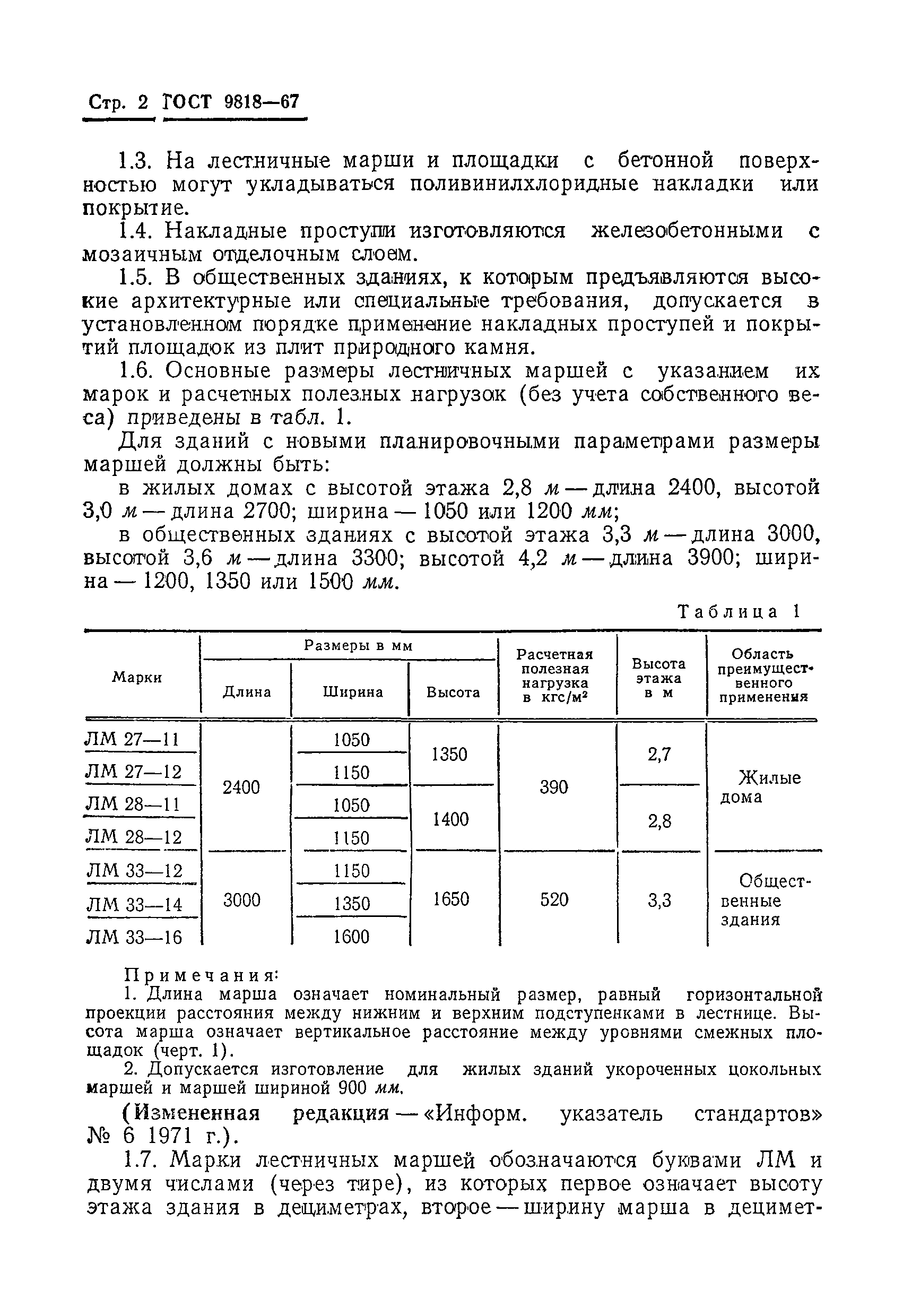 Скачать ГОСТ 9818-67 Лестничные марши и площадки железобетонные для жилых и  общественных зданий