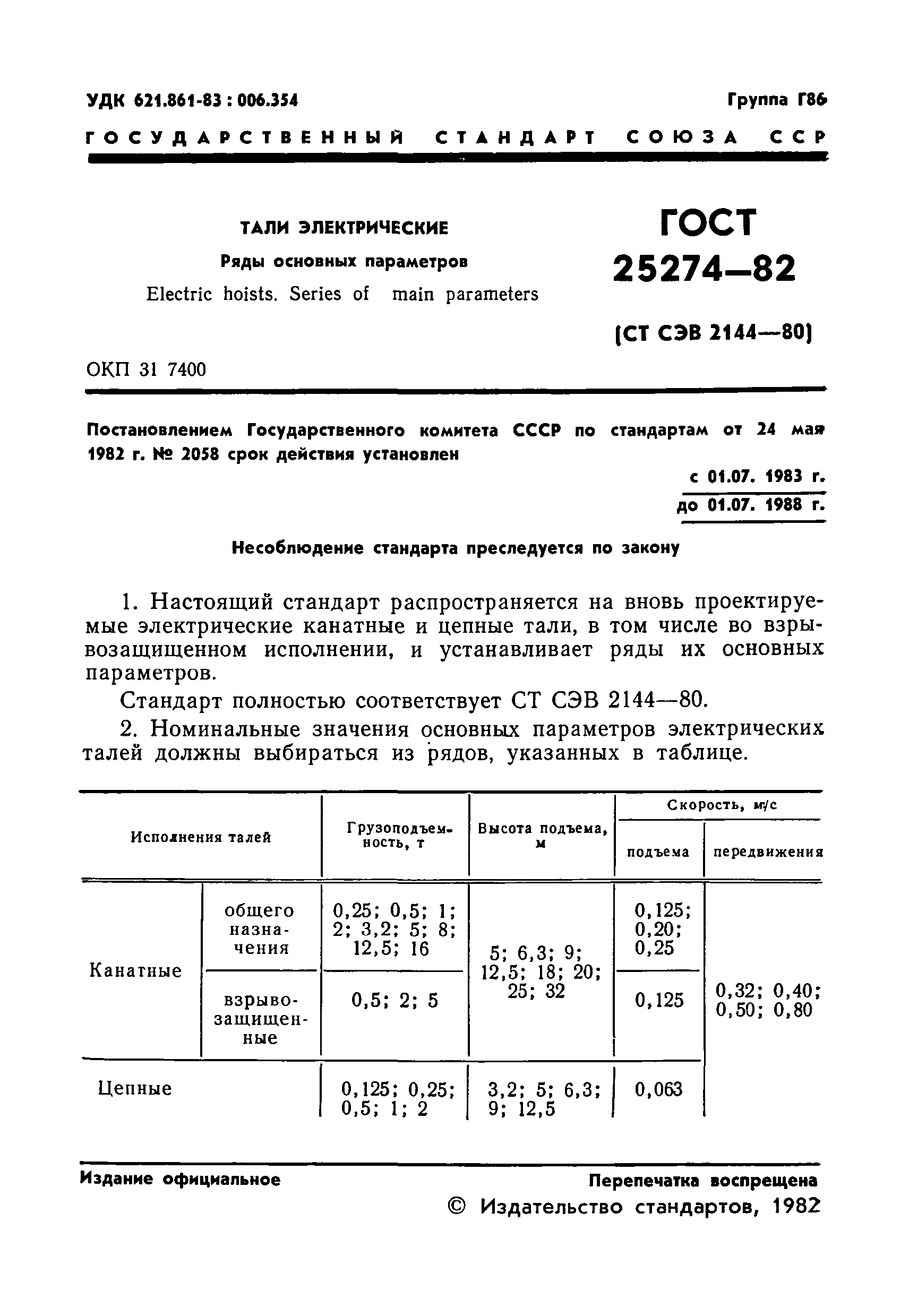 ГОСТ 25274-82