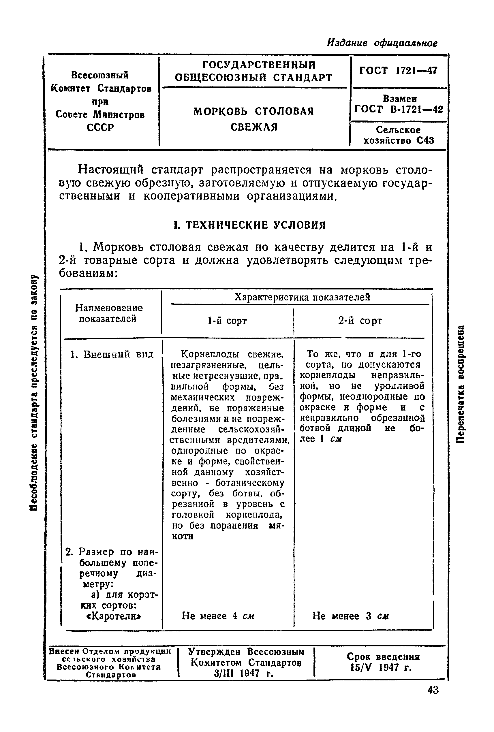 ГОСТ 1721-47