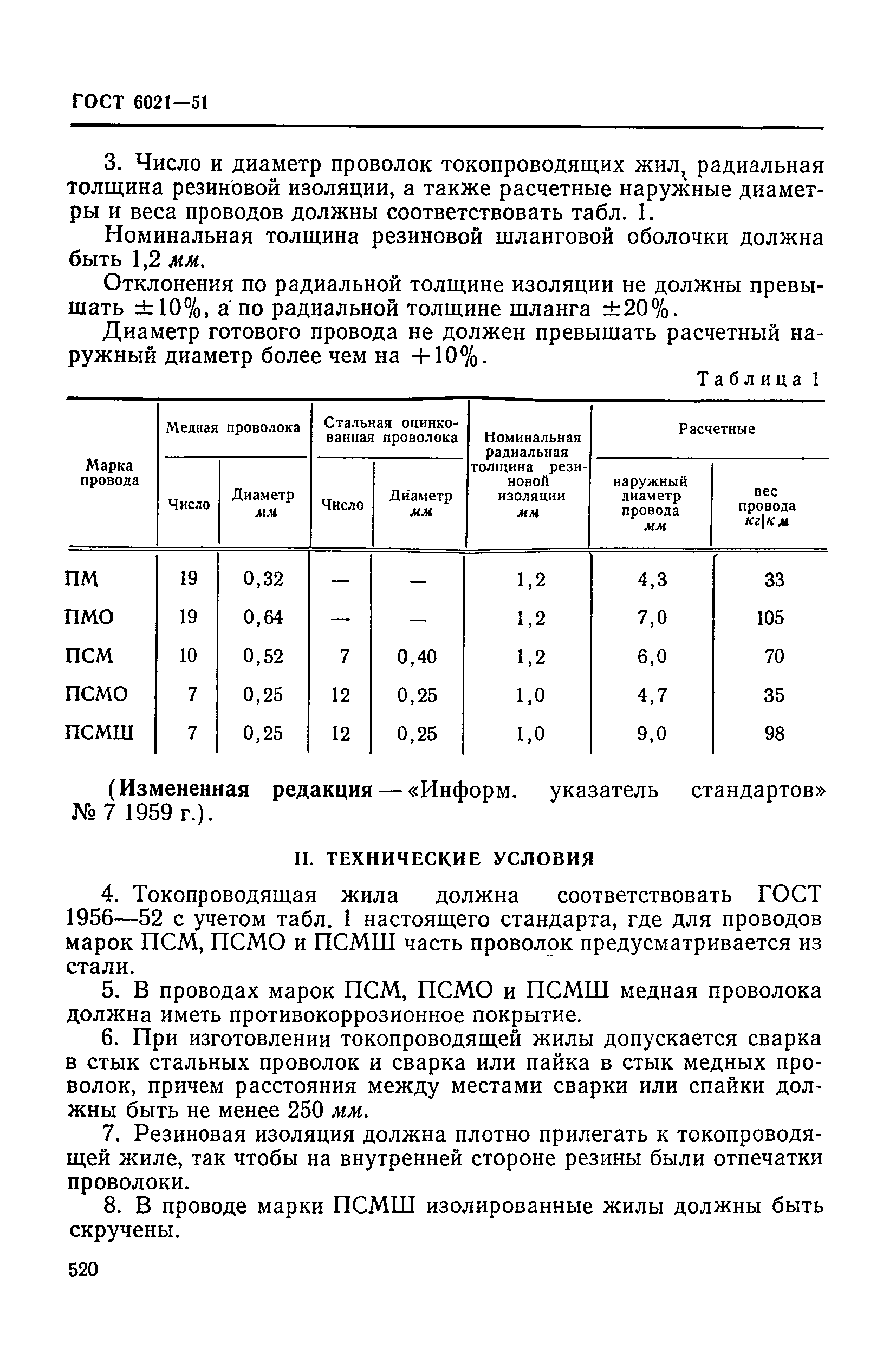 Скачать ГОСТ 6021-51 Провода для геофизических работ