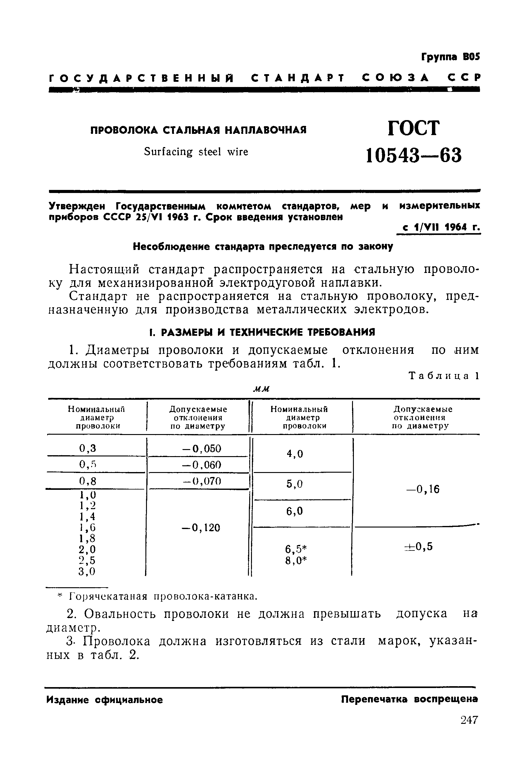 ГОСТ 10543-63