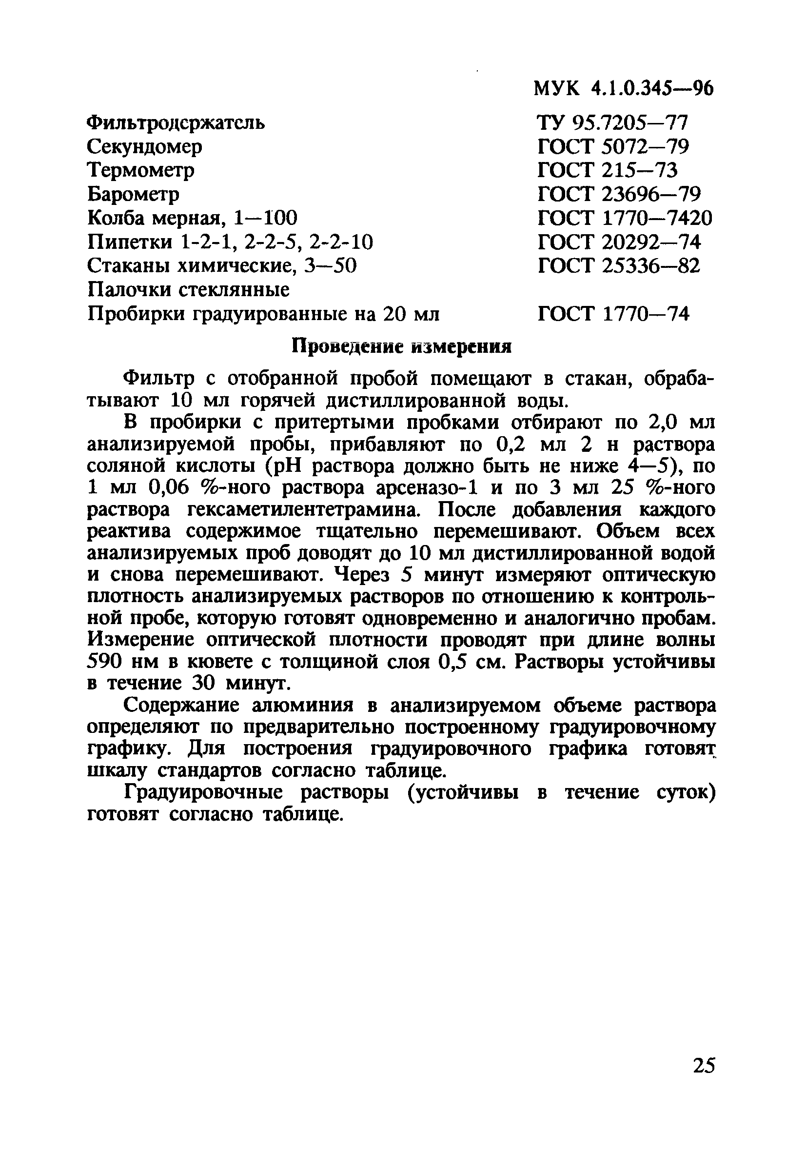 МУК 4.1.0.345-96