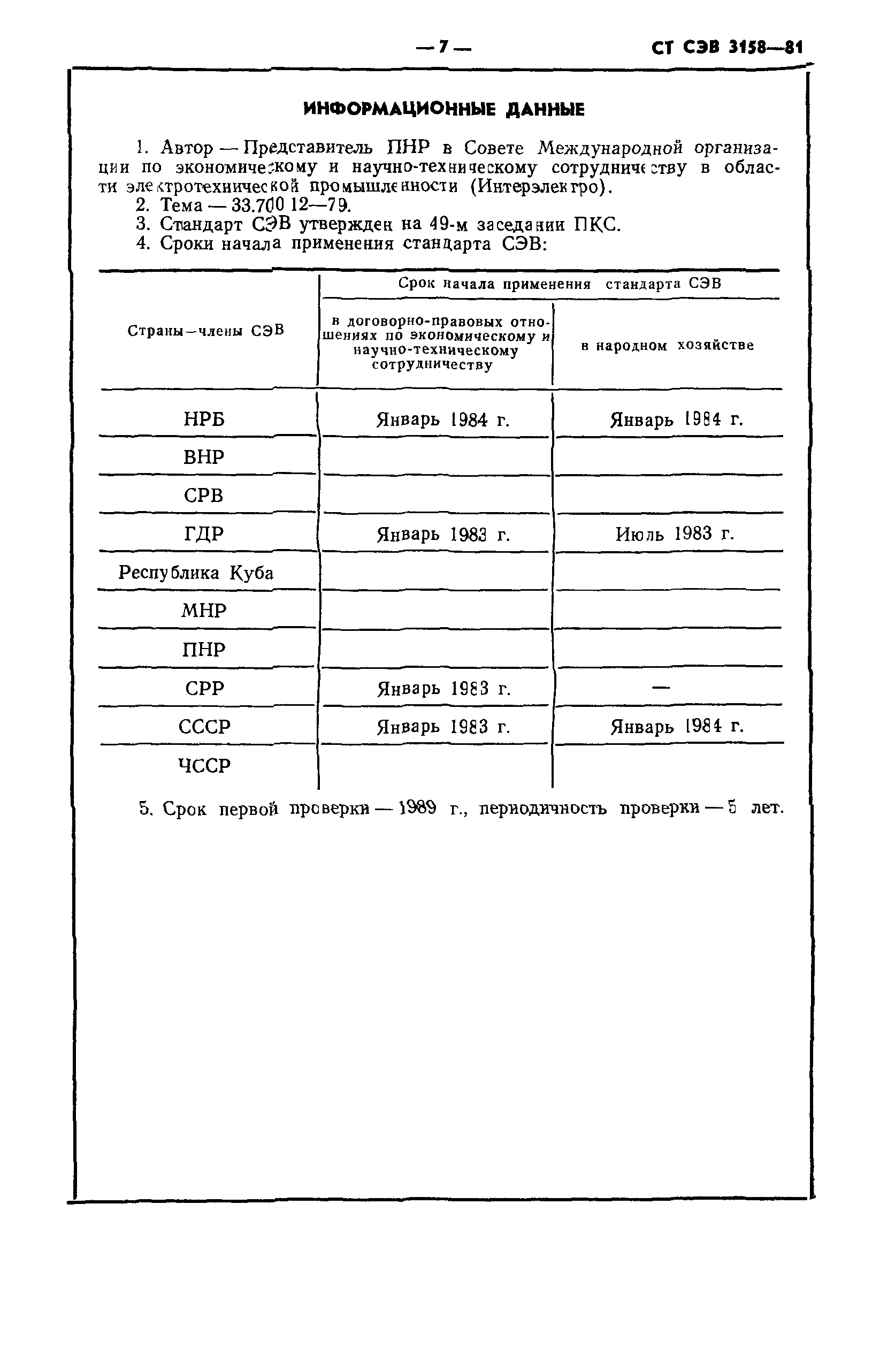 СТ СЭВ 3158-81