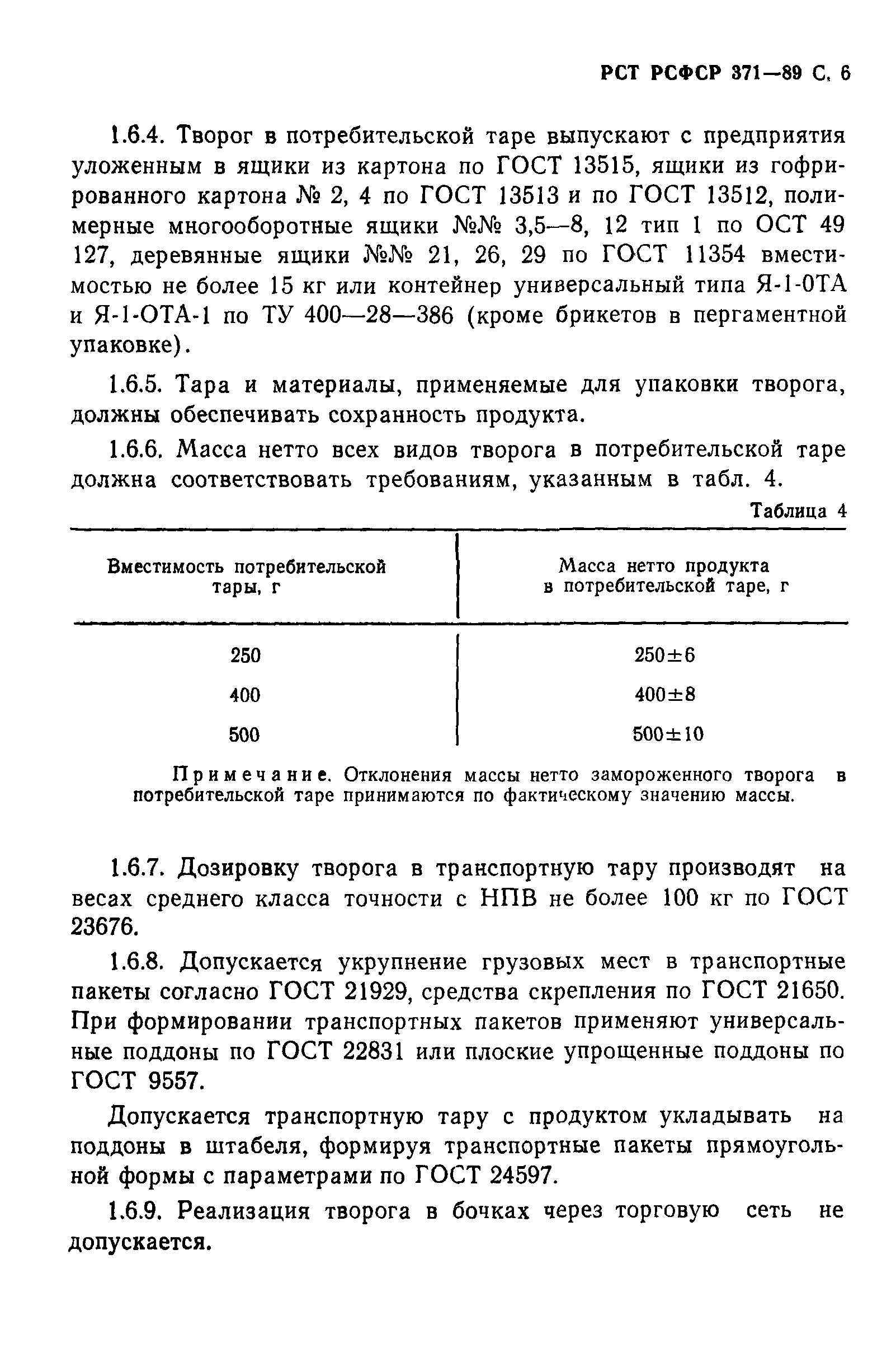 РСТ РСФСР 371-89