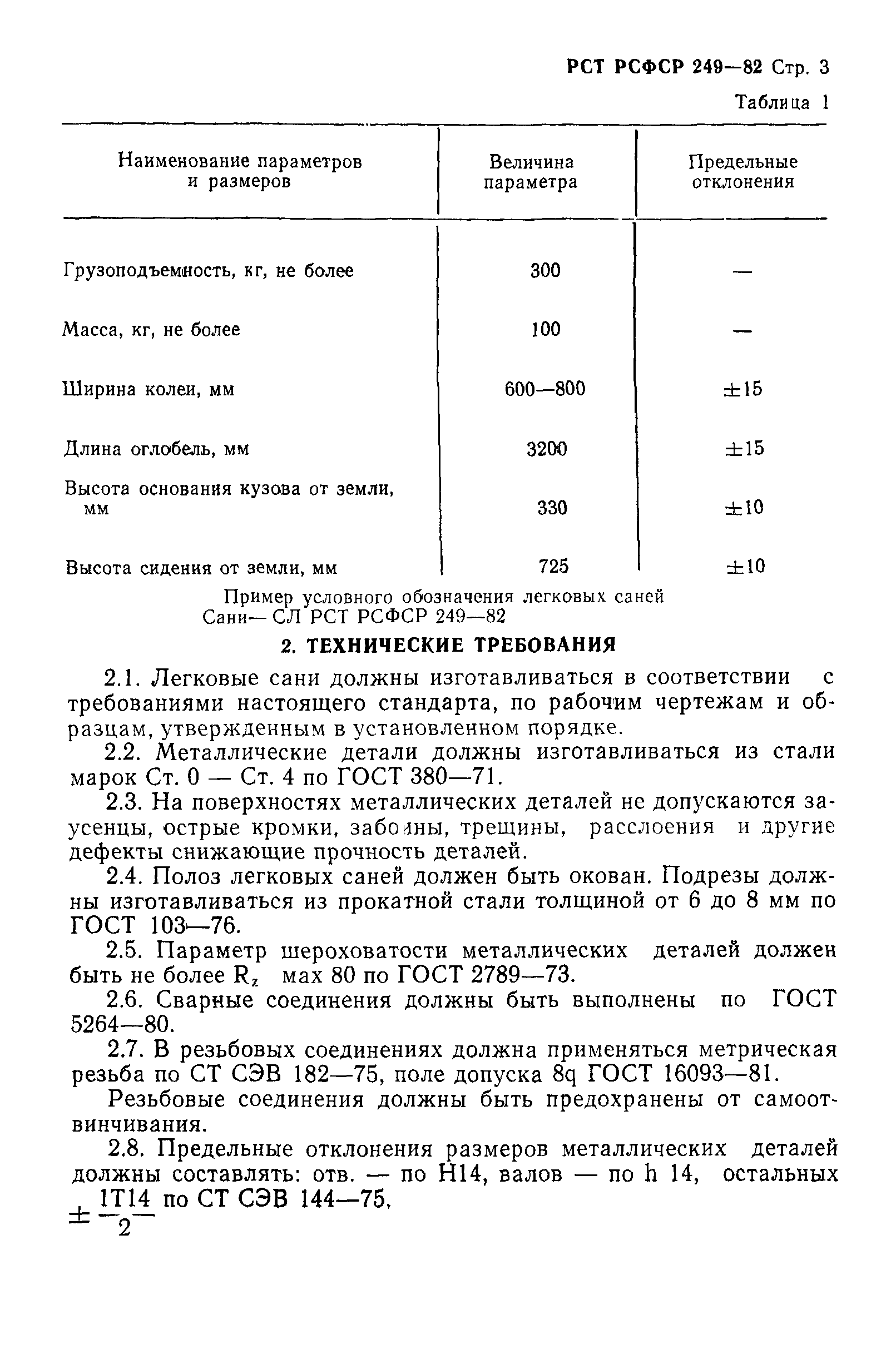 РСТ РСФСР 249-82