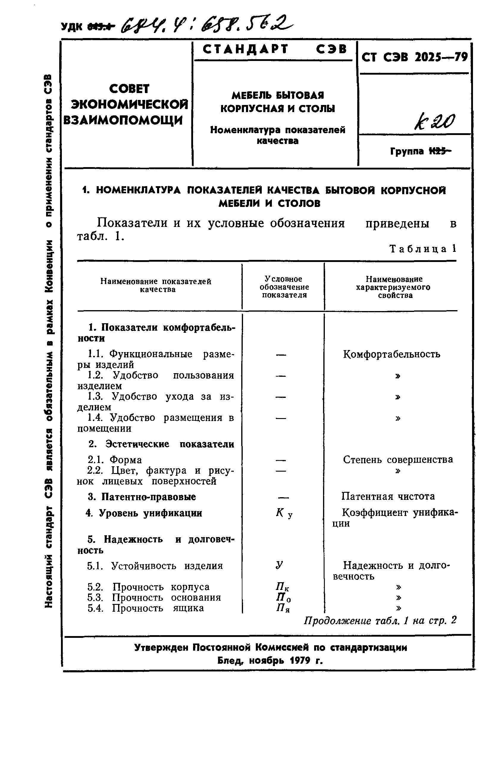 СТ СЭВ 2025-79