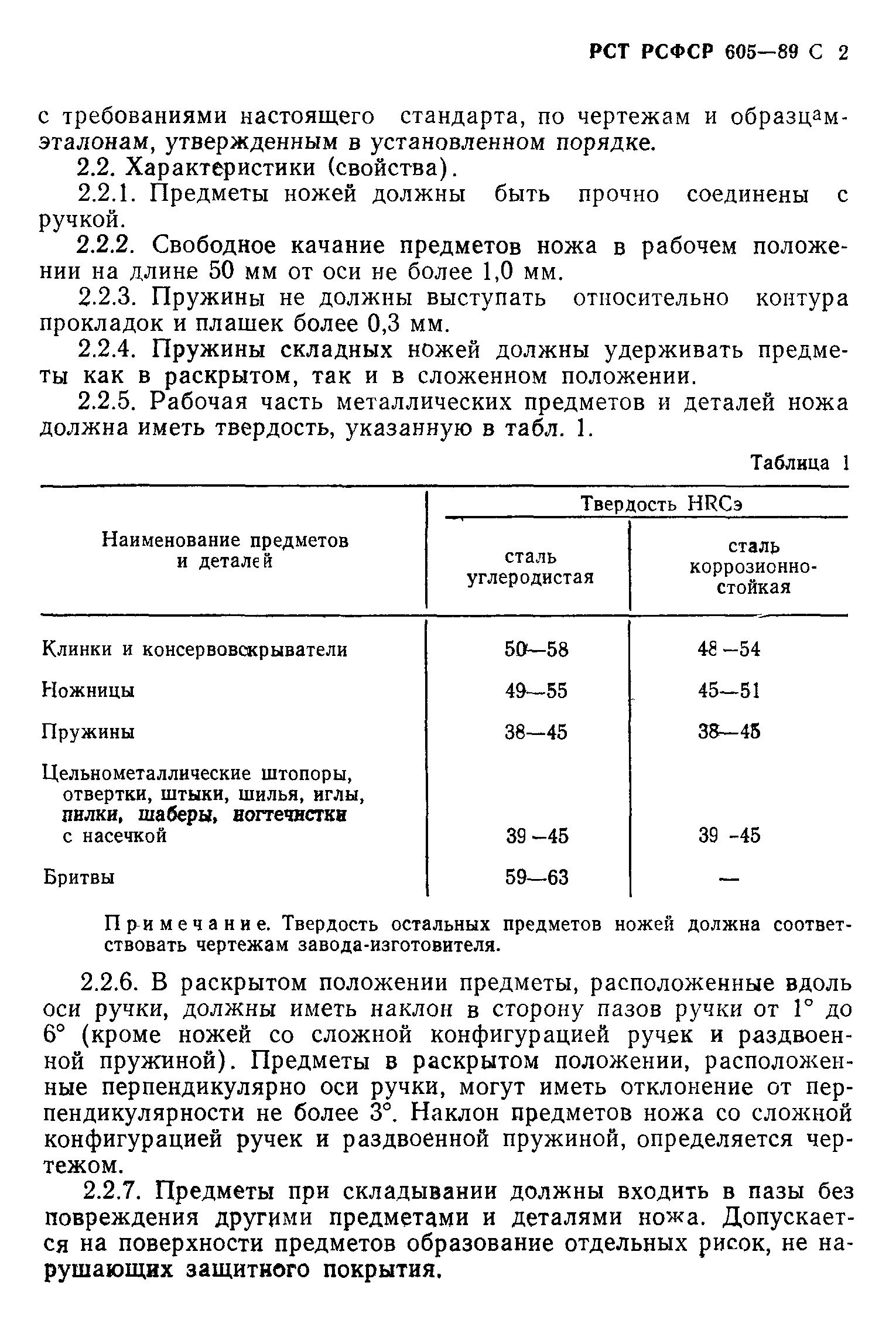 РСТ РСФСР 605-89