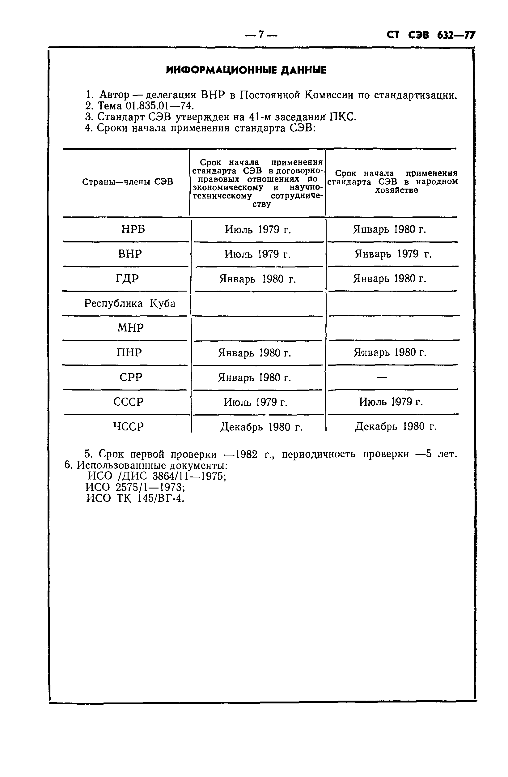 СТ СЭВ 632-77