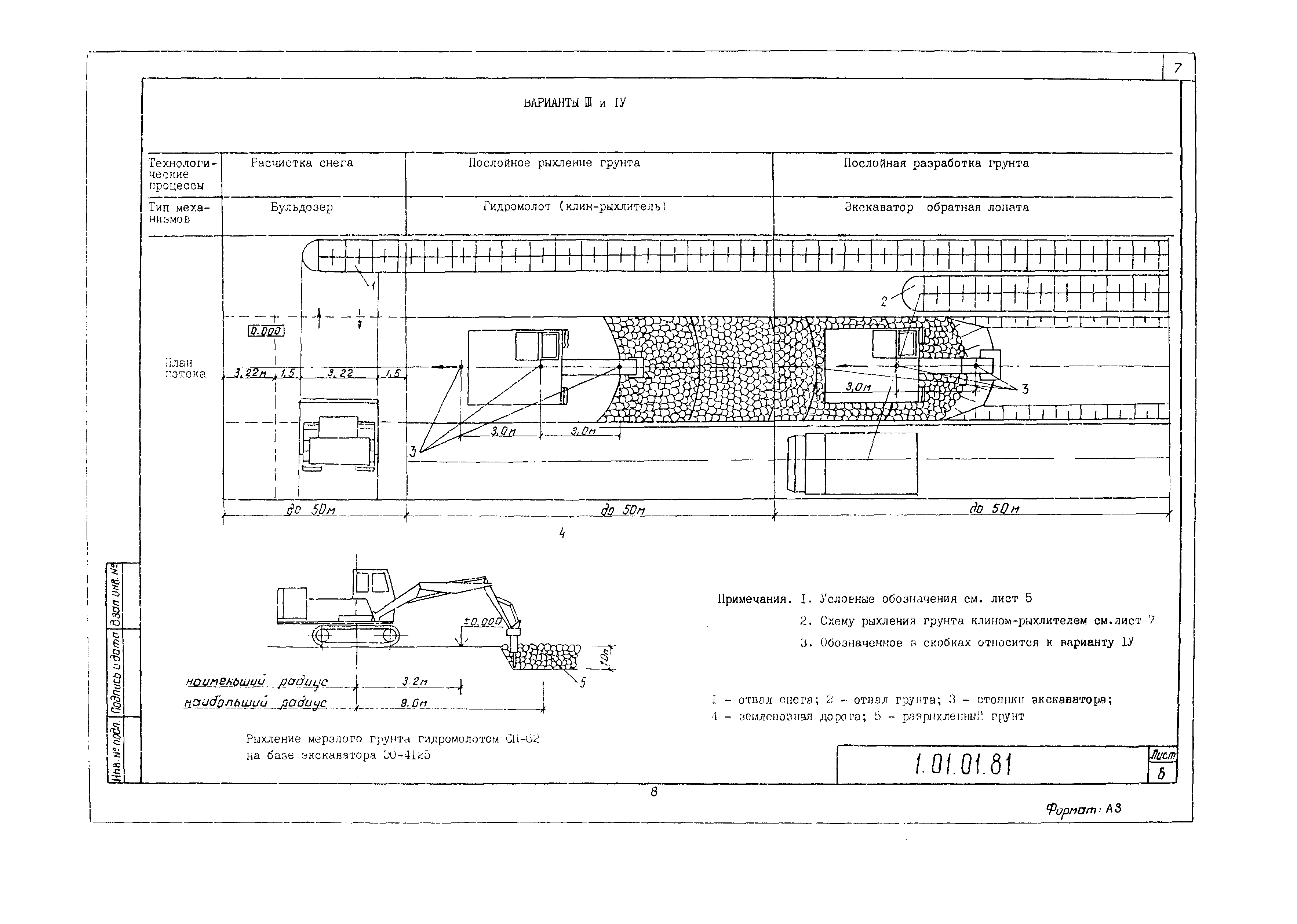 Скачать Технологическая карта 1.01.01.81 Типовая технологическая карта на  земляные работы. Комплексно-механизированный технологический процесс  устройства траншей для инженерных коммуникаций в зимнее время шириной по  дну до 2,5 м