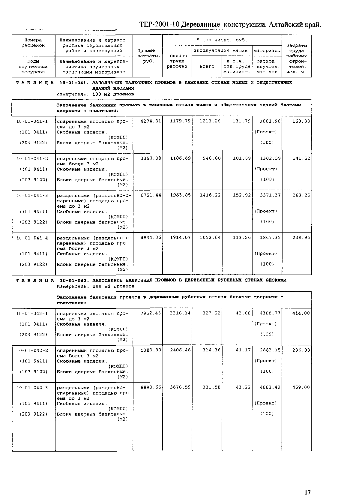 ТЕР Алтайский край 2001-10