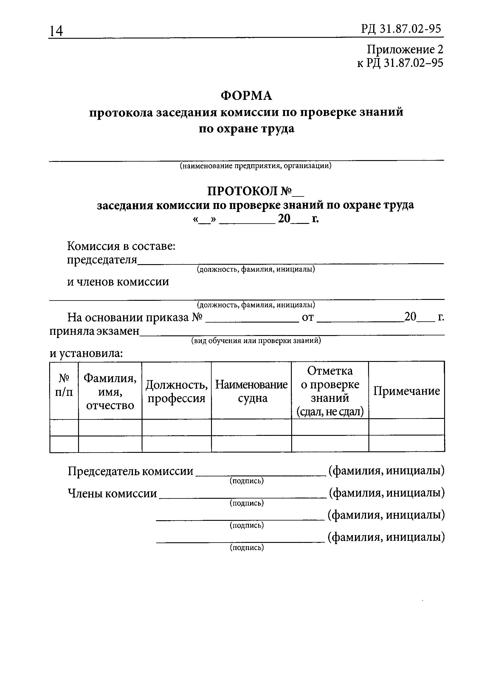 РД 31.87.02-95