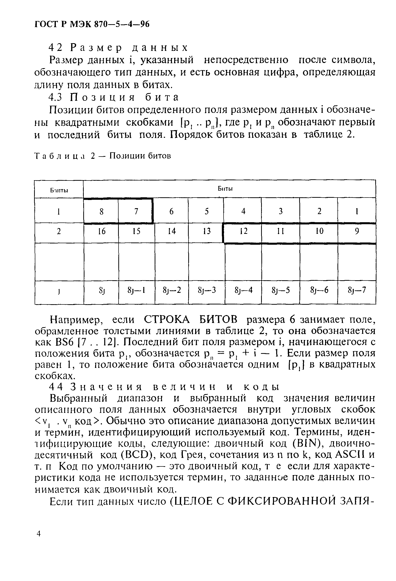 ГОСТ Р МЭК 870-5-4-96