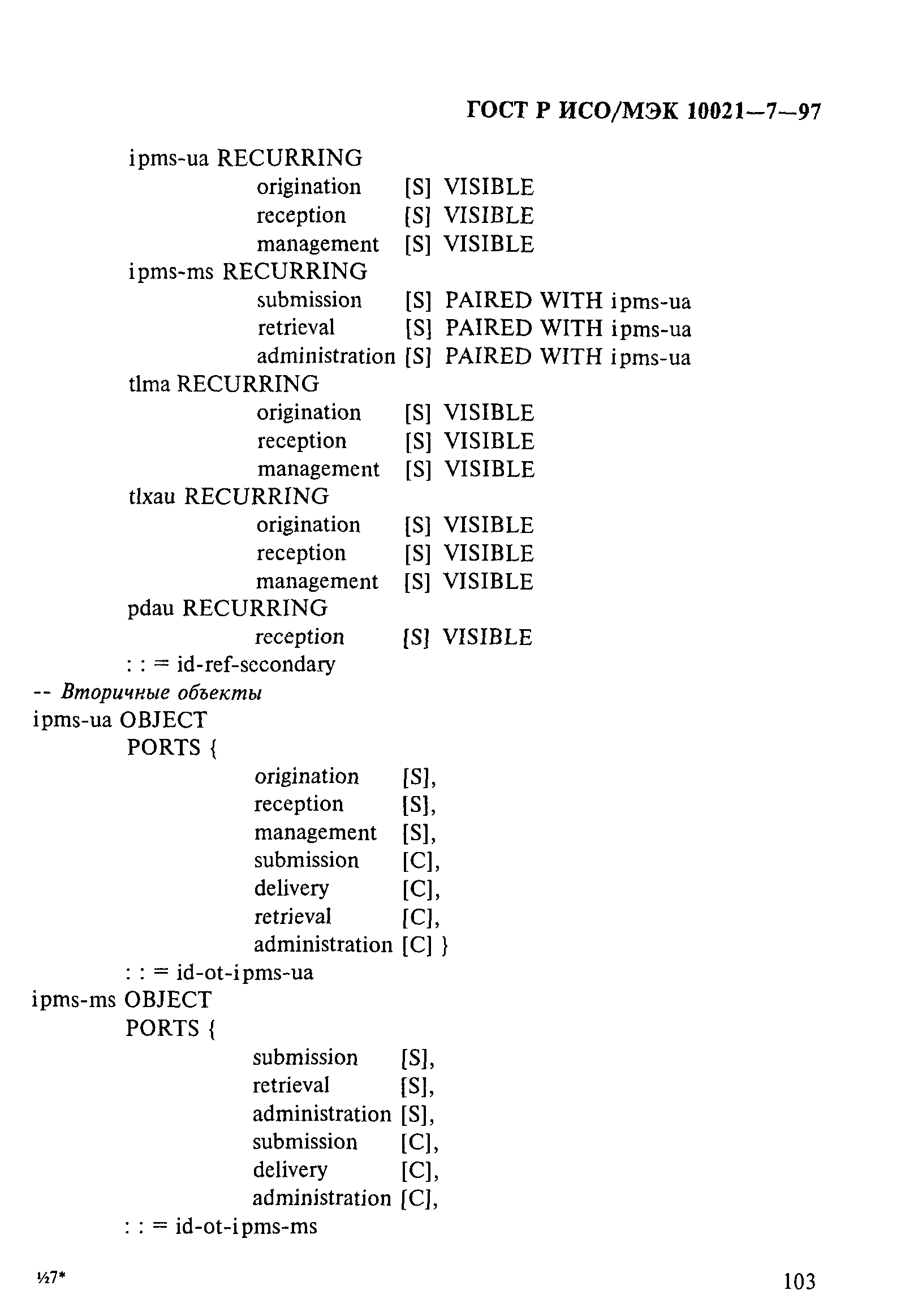 ГОСТ Р ИСО/МЭК 10021-7-97