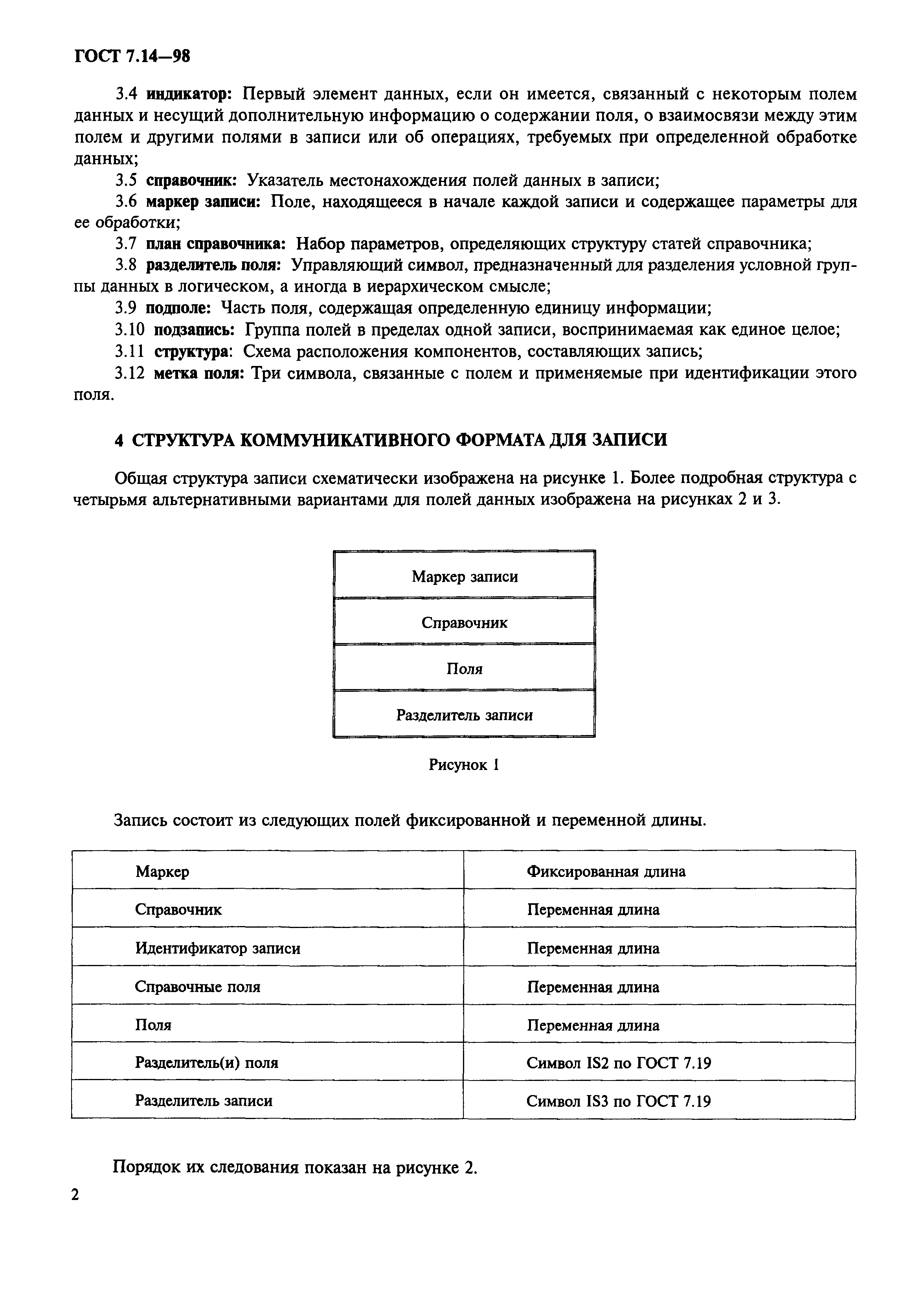 ГОСТ 7.14-98