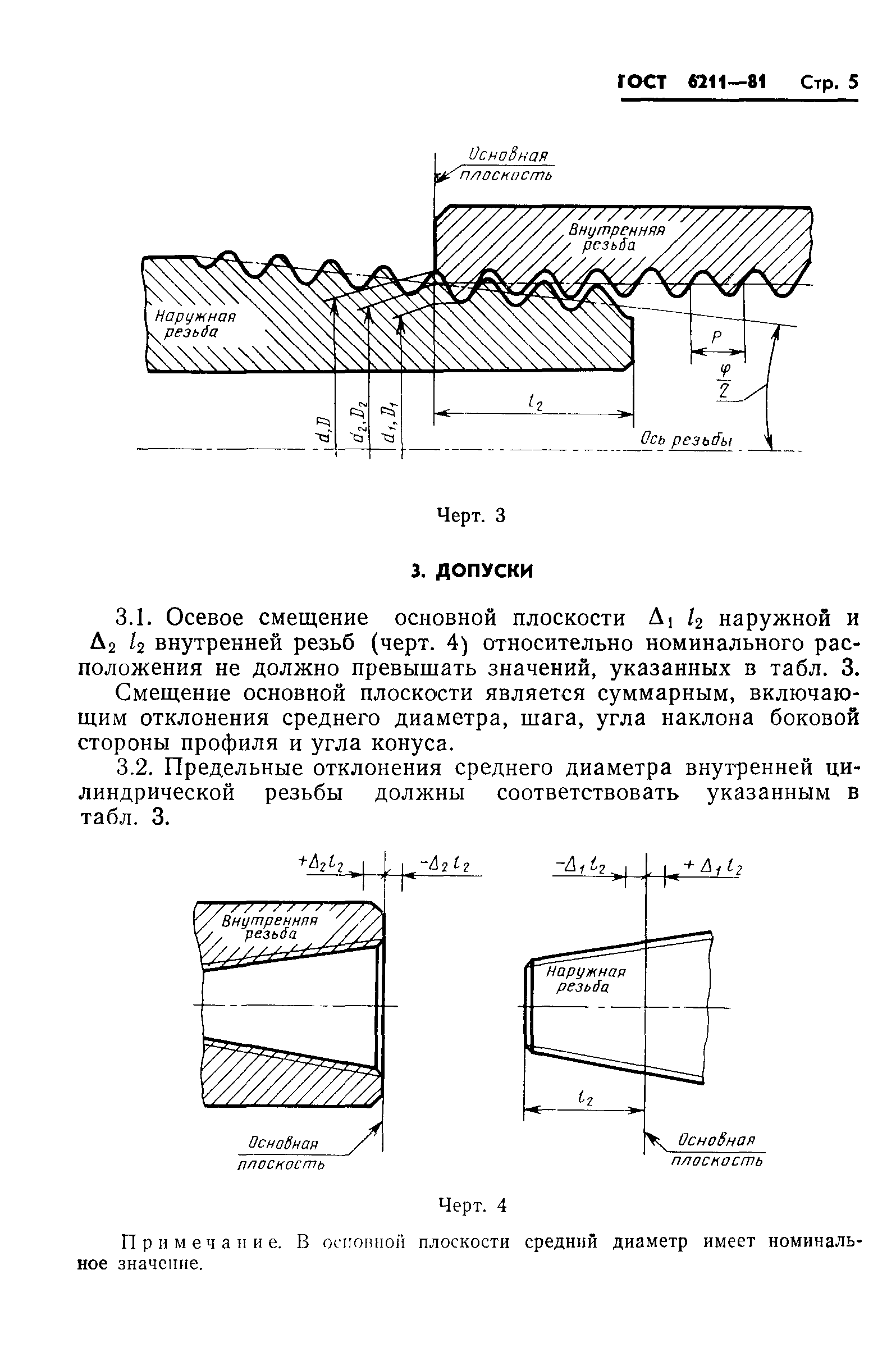 Пластины коническая дюймовая резьба NPT, NPTR (ГОСТ 6111-52)