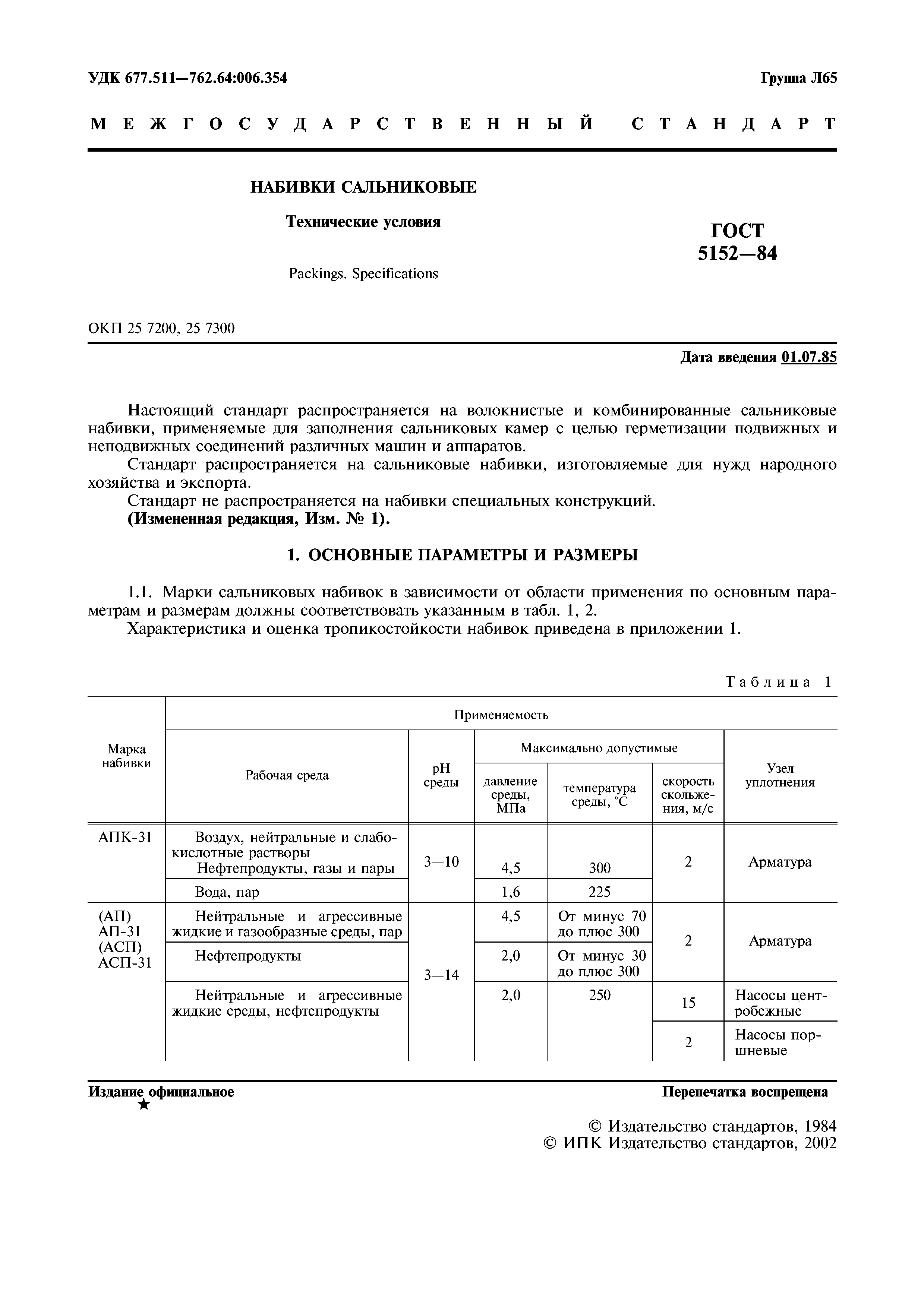 ГОСТ 5152-84