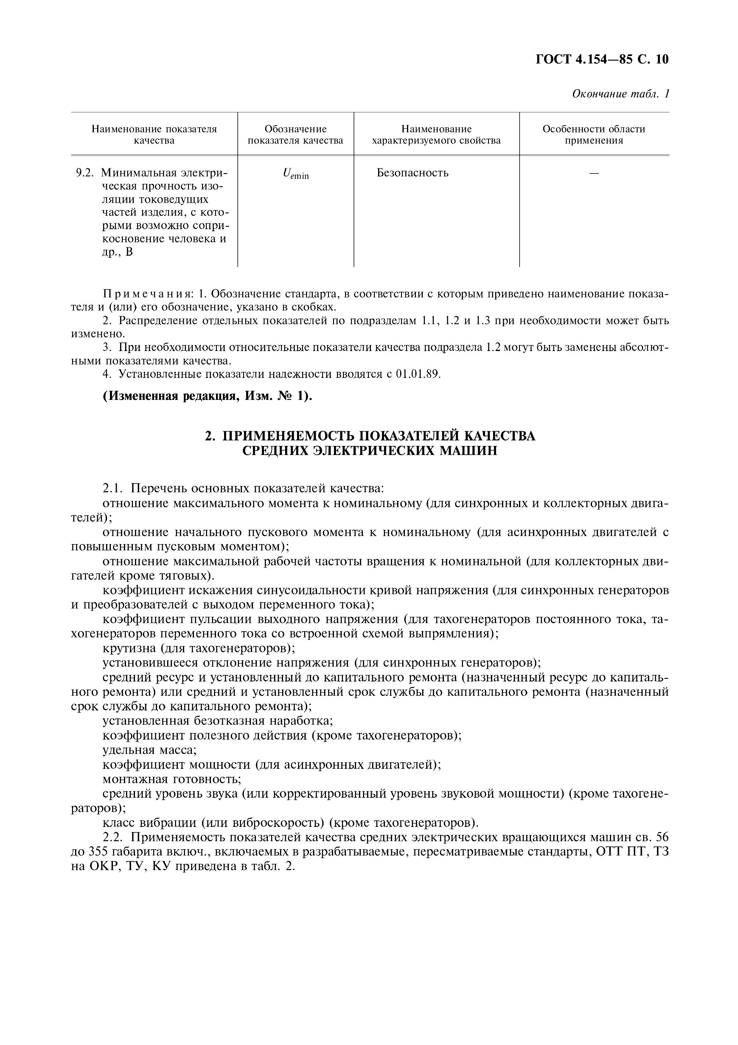 Скачать ГОСТ 4.154-85 Система показателей качества продукции. Машины  электрические вращающиеся средние свыше 56 до 355 габарита включительно.  Номенклатура показателей