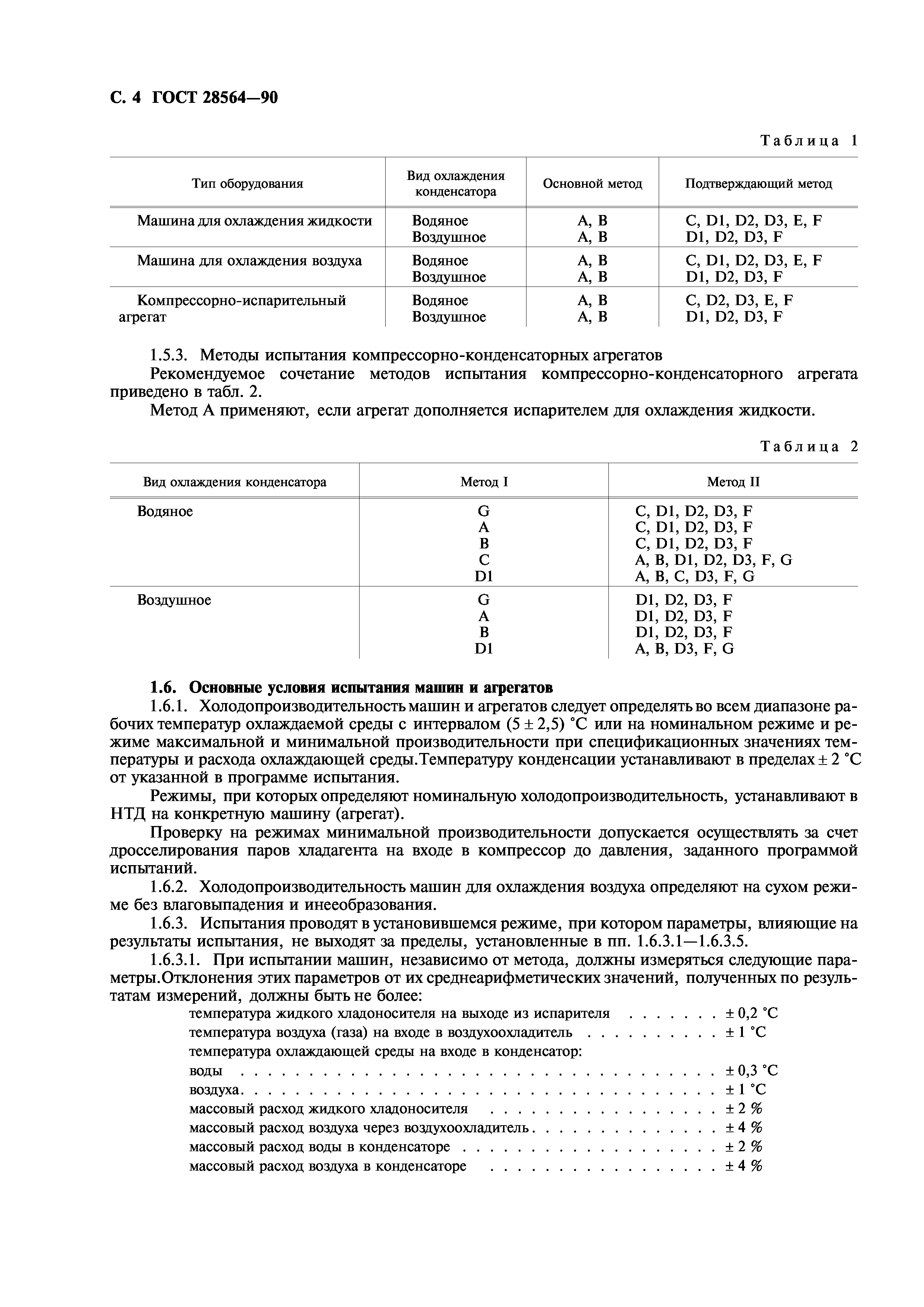 Скачать ГОСТ 28564-90 Машины и агрегаты холодильные на базе компрессоров  объемного действия. Методы испытаний