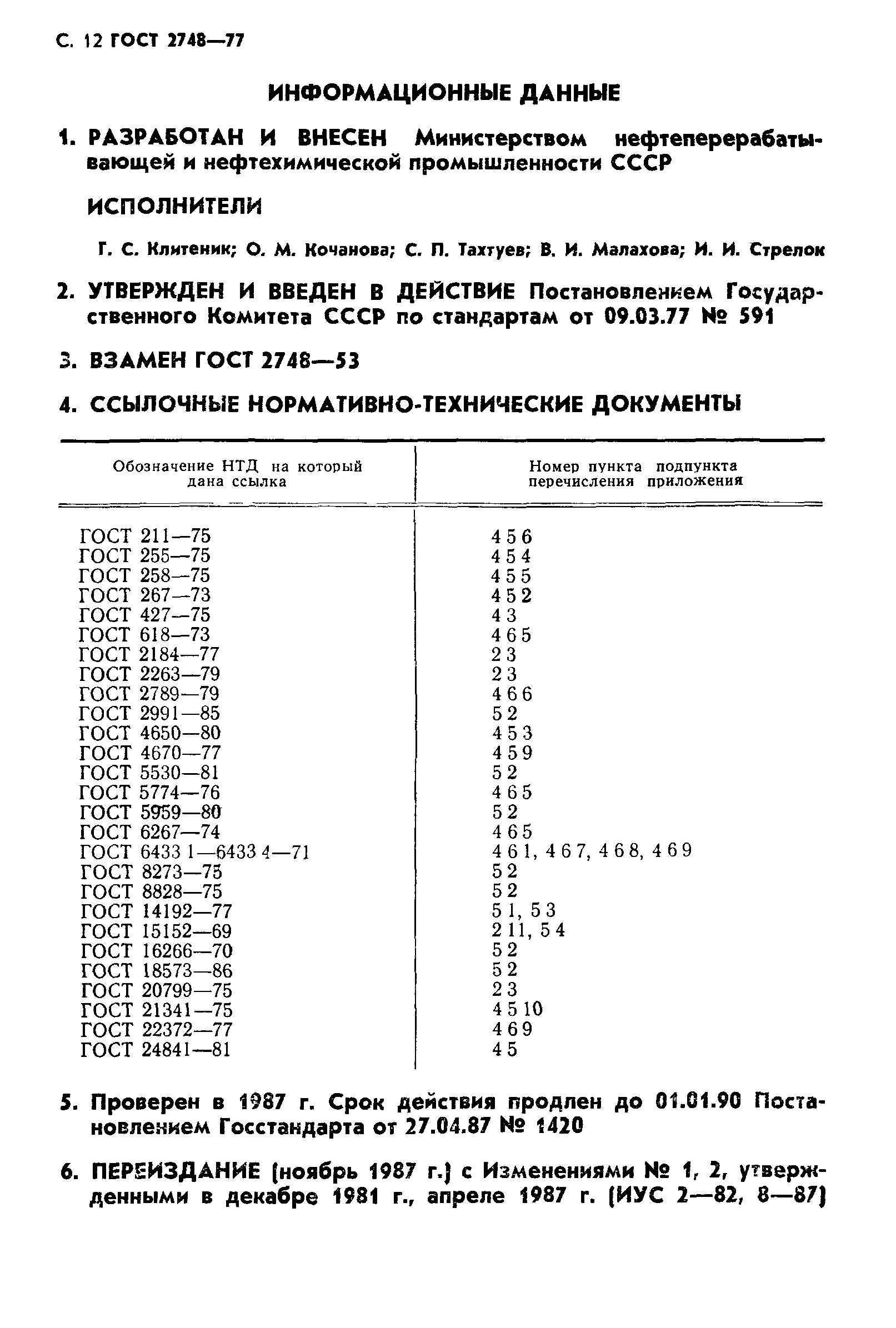 ГОСТ 2748-77