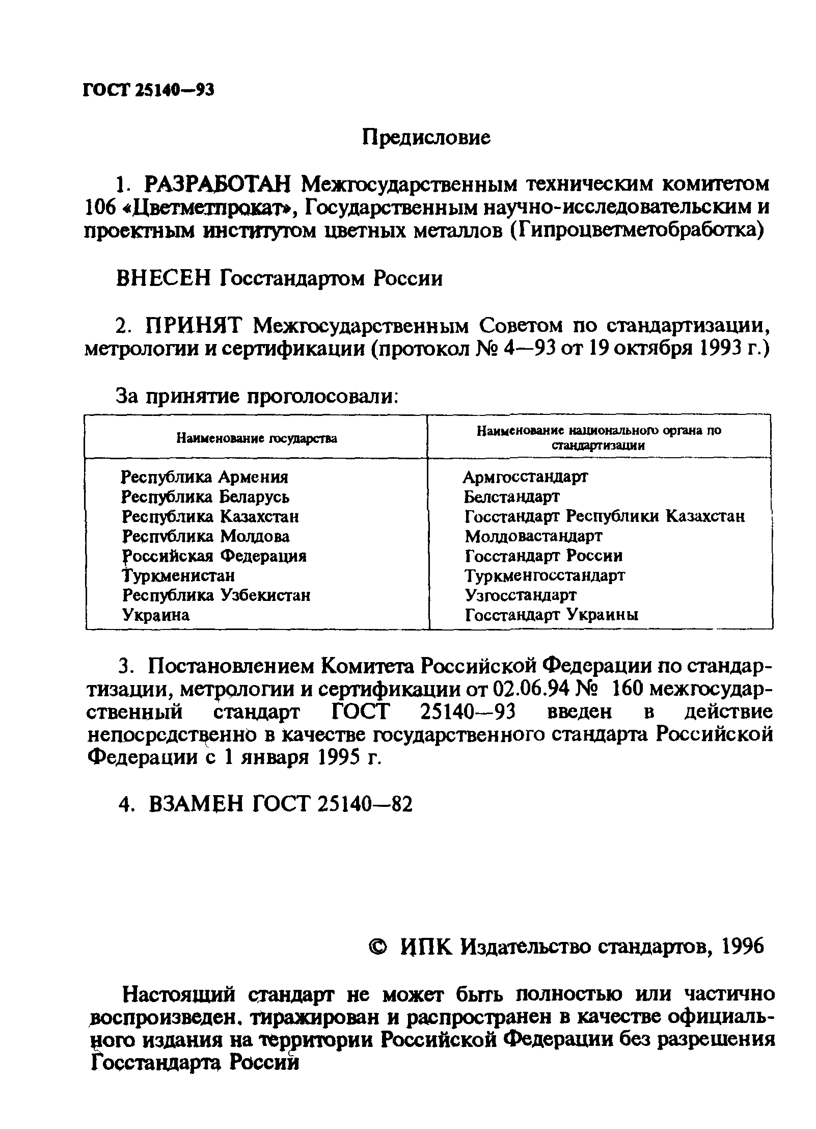 ГОСТ 25140-93