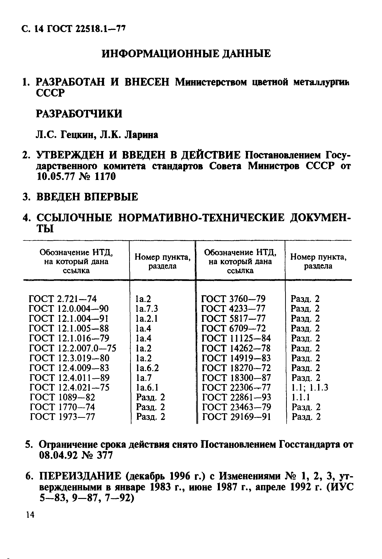ГОСТ 22518.1-77