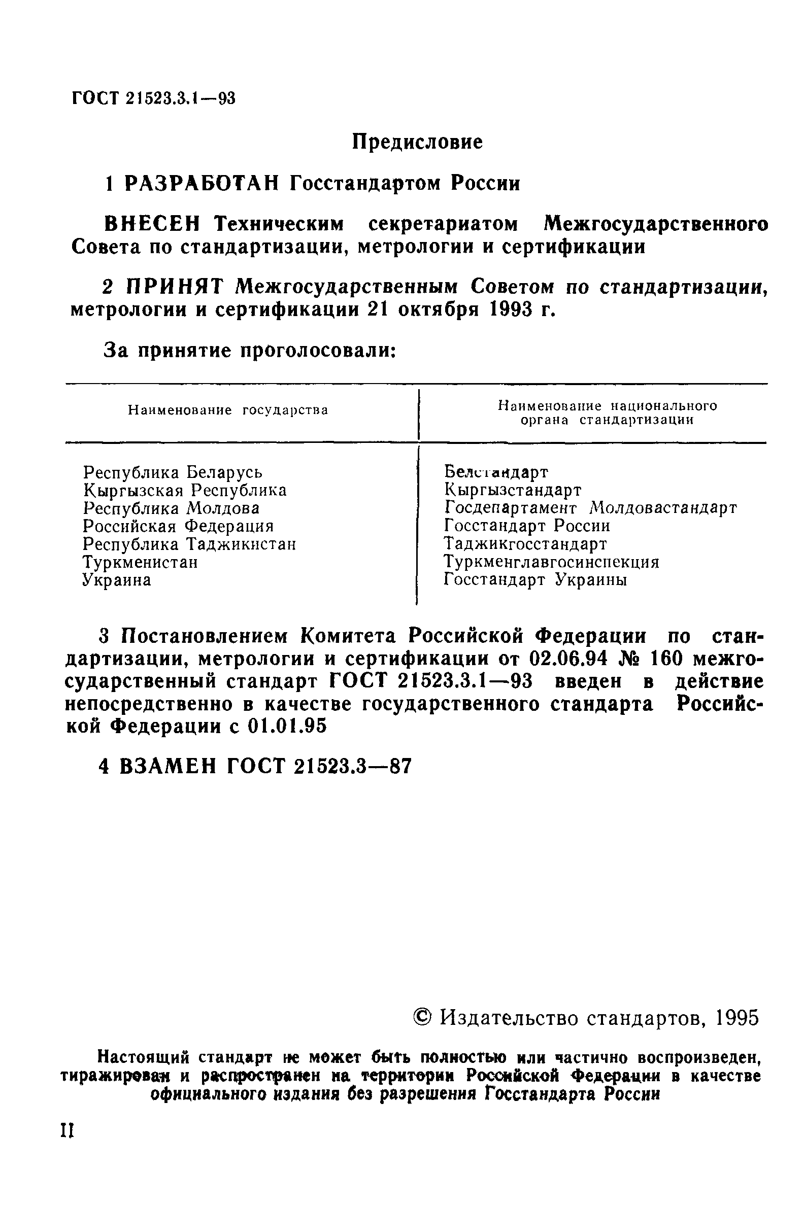 ГОСТ 21523.3.1-93