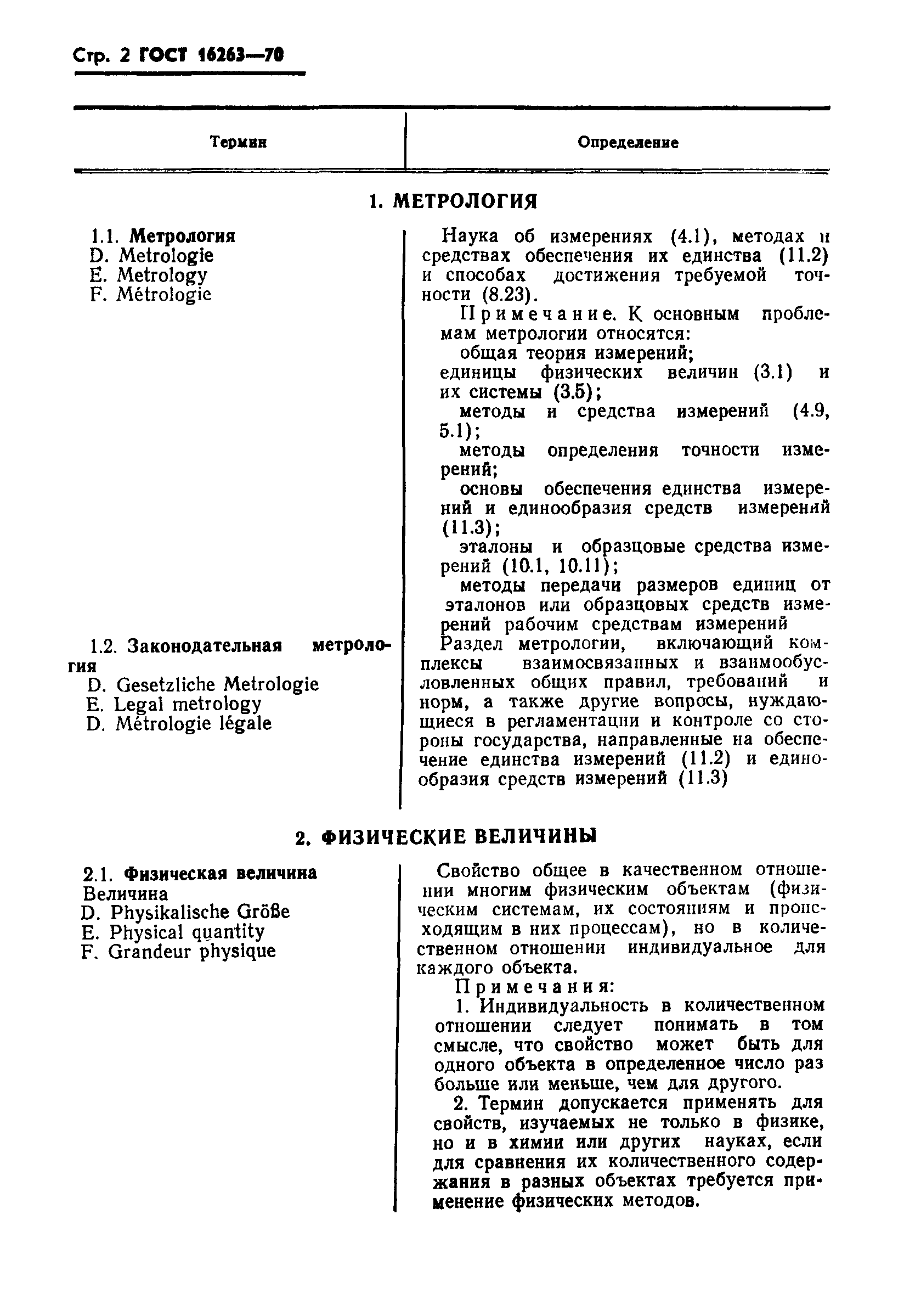 Скачать ГОСТ 16263-70 Государственная Система Обеспечения Единства.