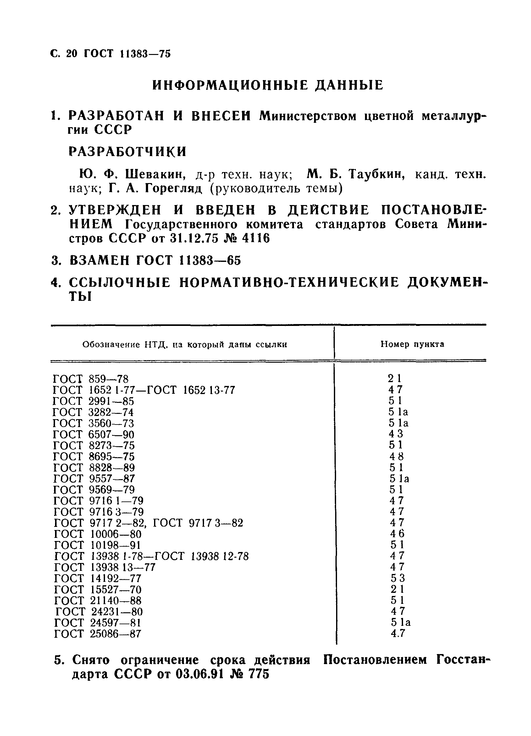 ГОСТ 11383-75