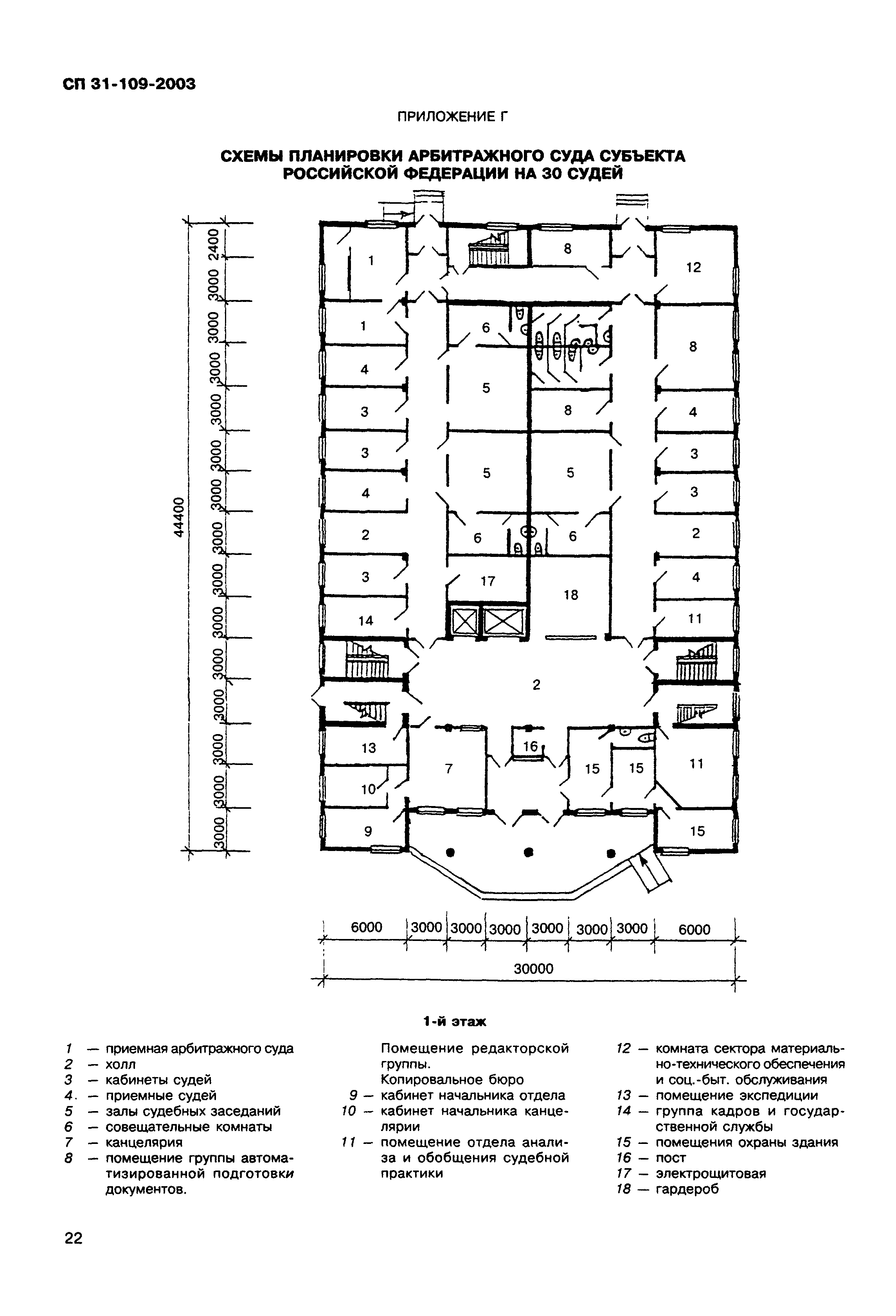 Скачать СП 31-109-2003 Здания арбитражных судов