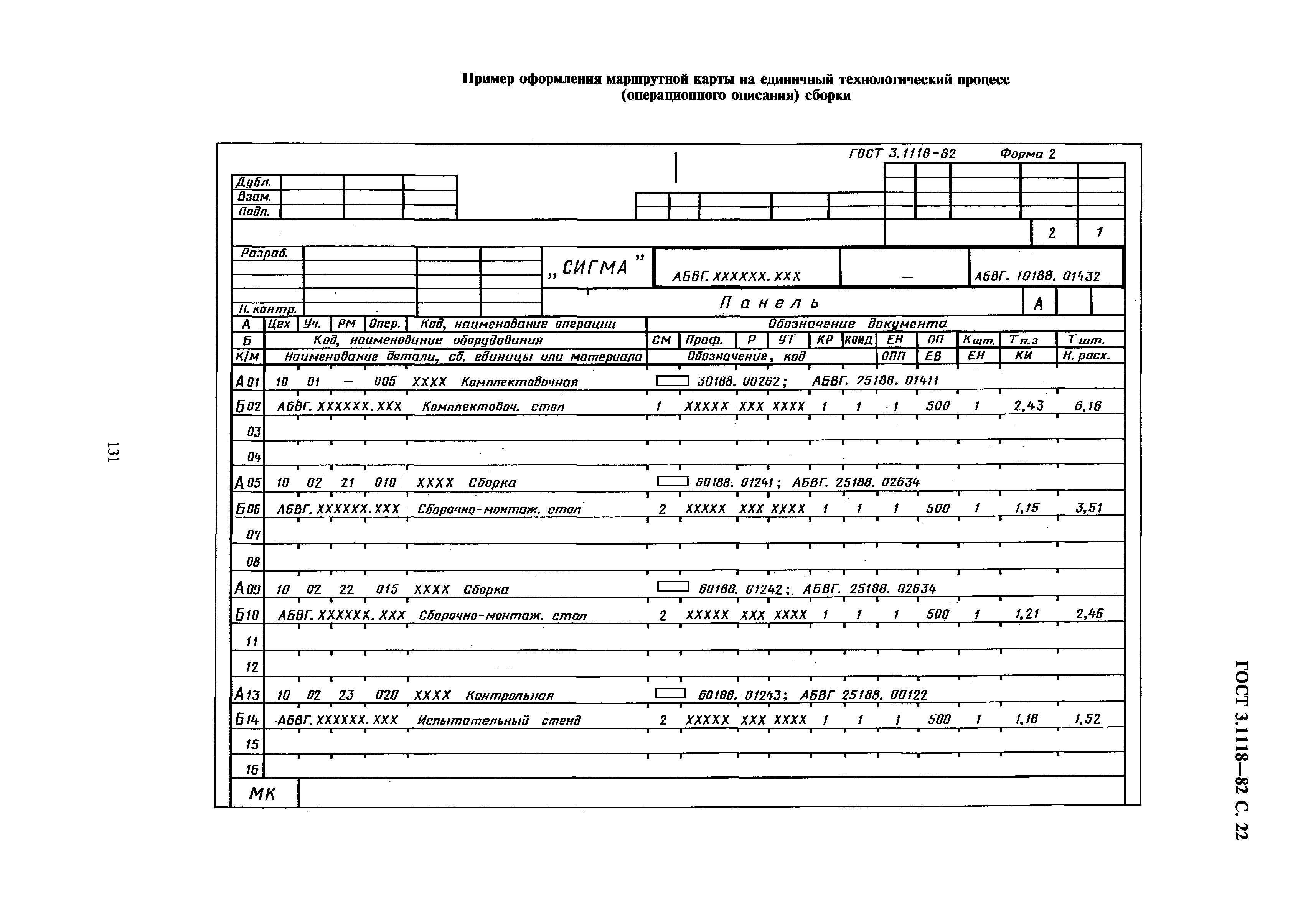 ГОСТ 3.1118-82