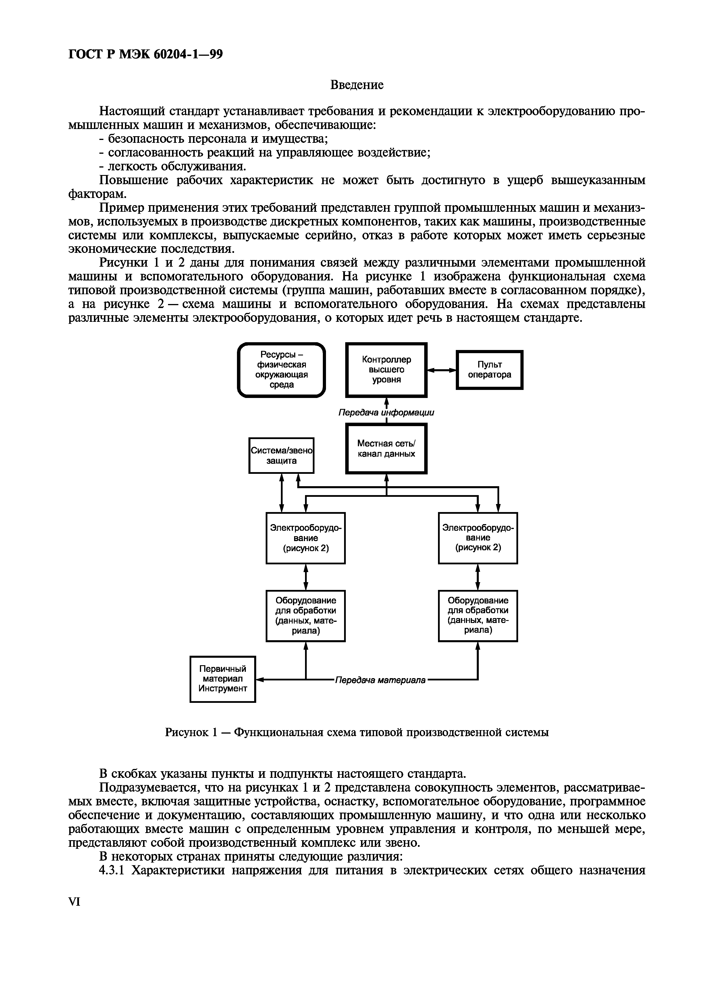 Скачать ГОСТ Р МЭК 60204-1-99 Безопасность машин. Электрооборудование машин  и механизмов. Часть 1. Общие требования