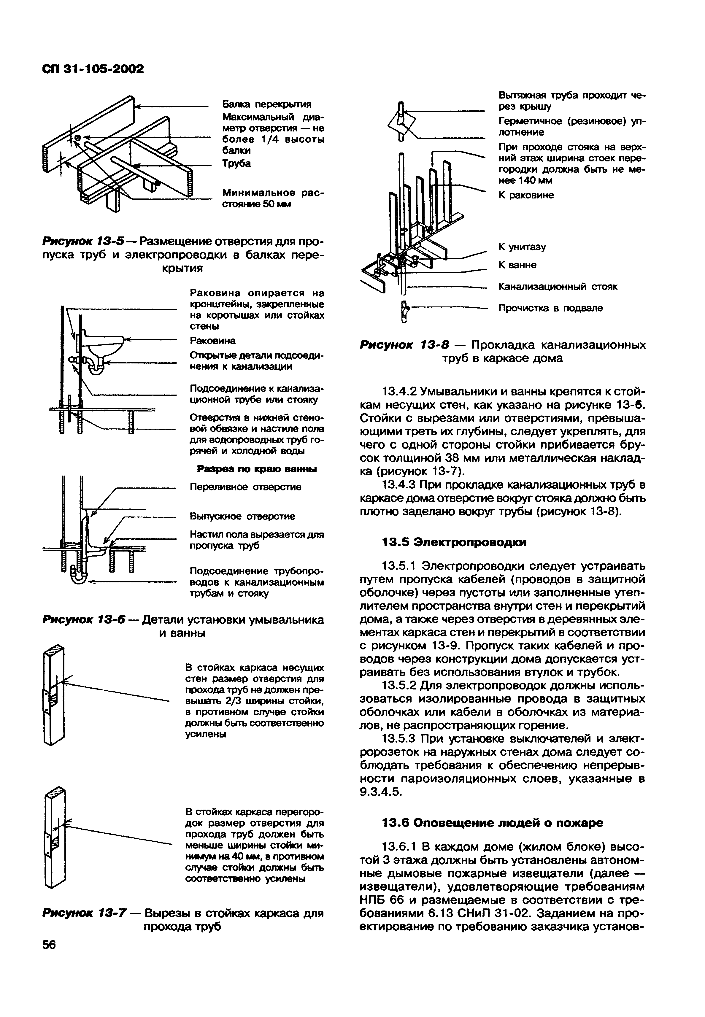 Скачать СП 31-105-2002 Проектирование и строительство энергоэффективных  одноквартирных жилых домов с деревянным каркасом