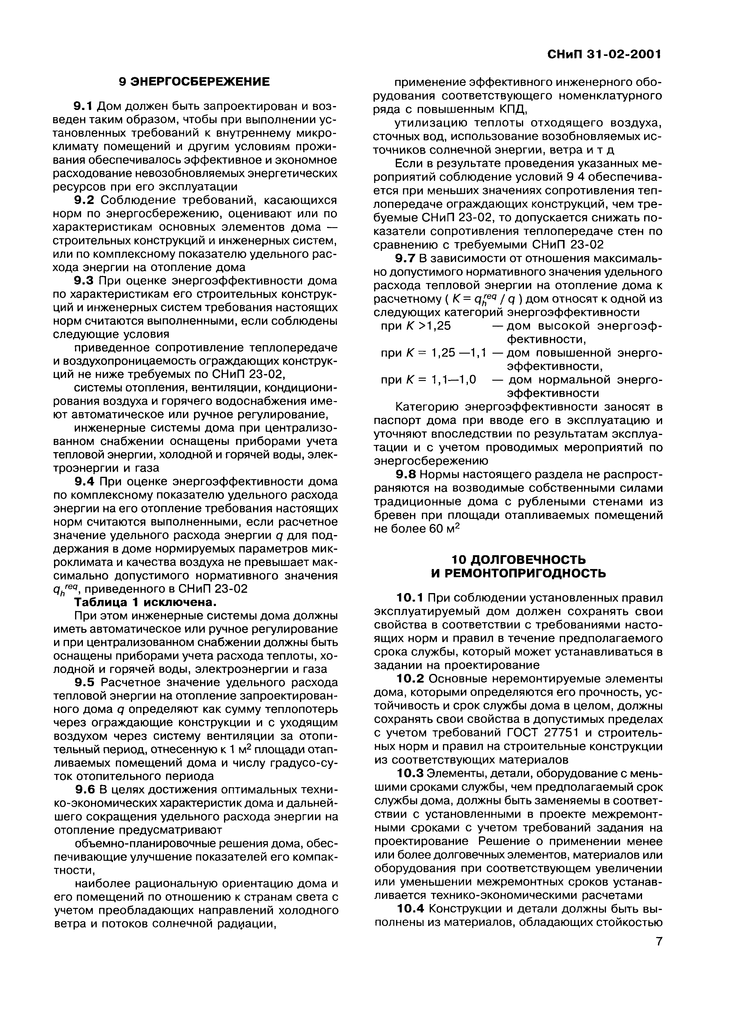 Скачать СНиП 31-02-2001 Дома жилые одноквартирные