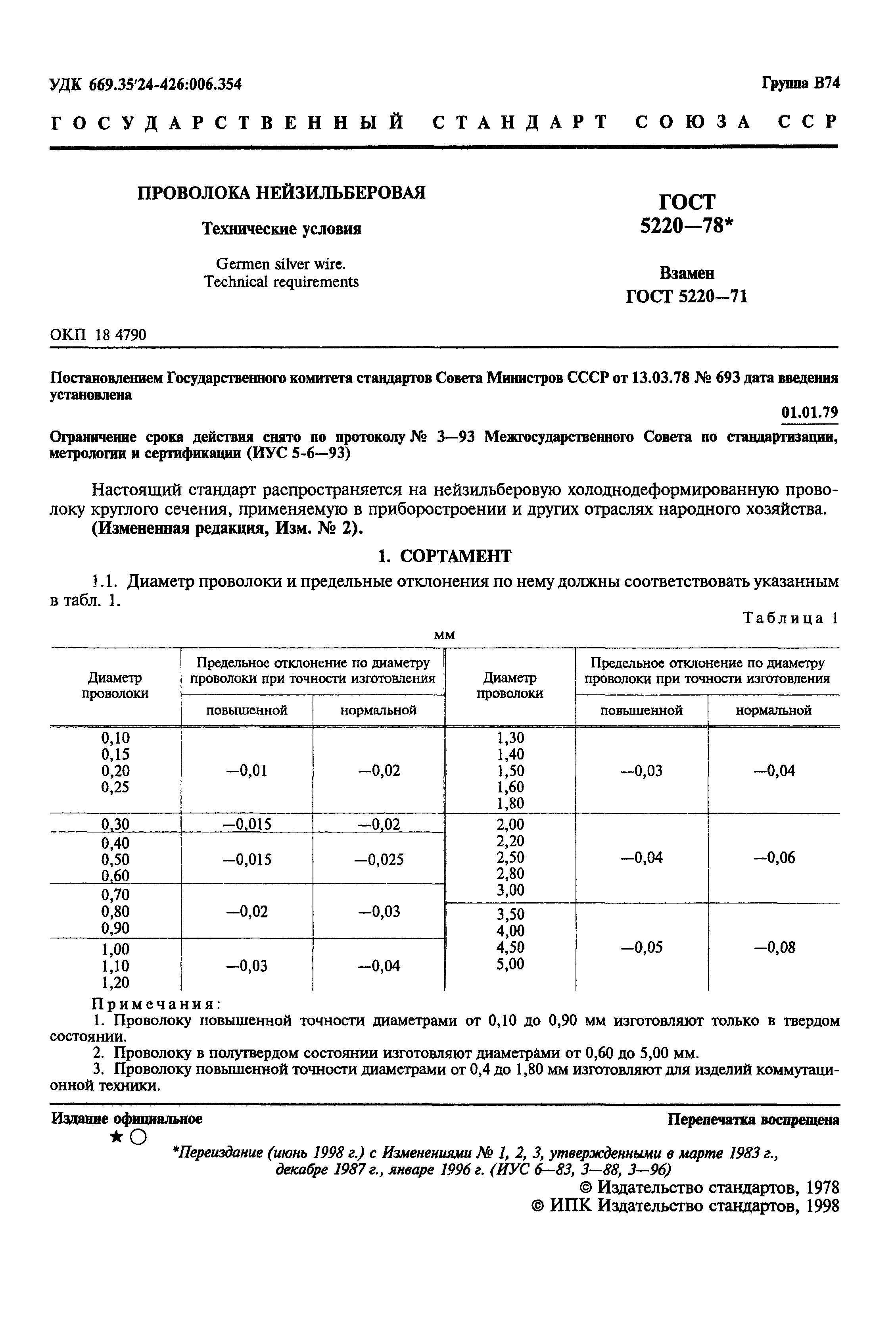 ГОСТ 5220-78