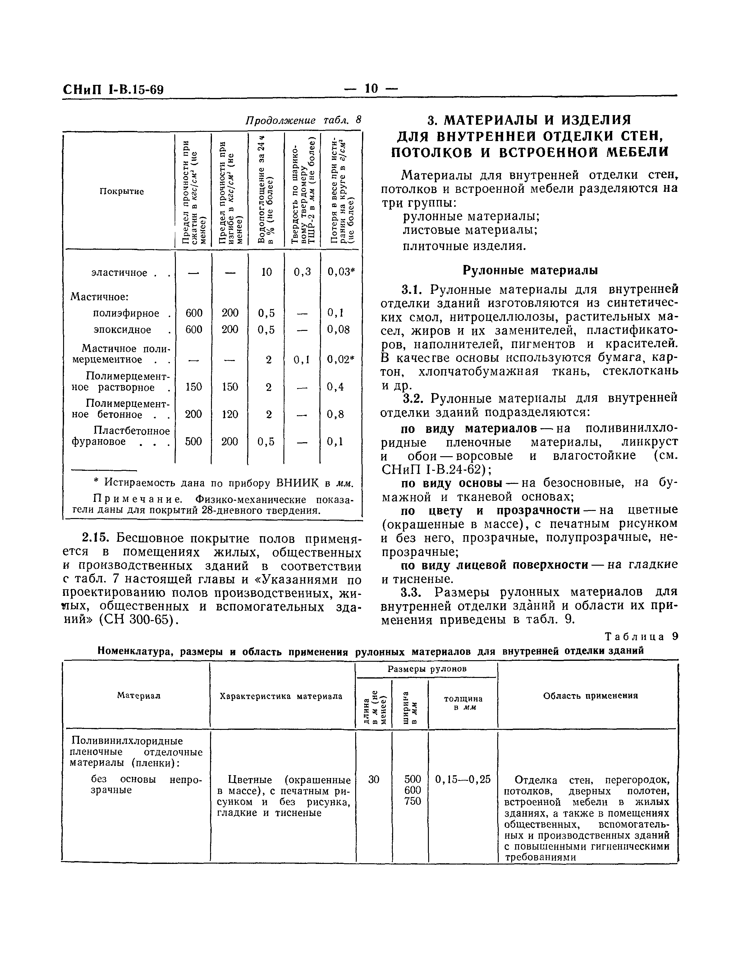 СНиП I-В.15-69