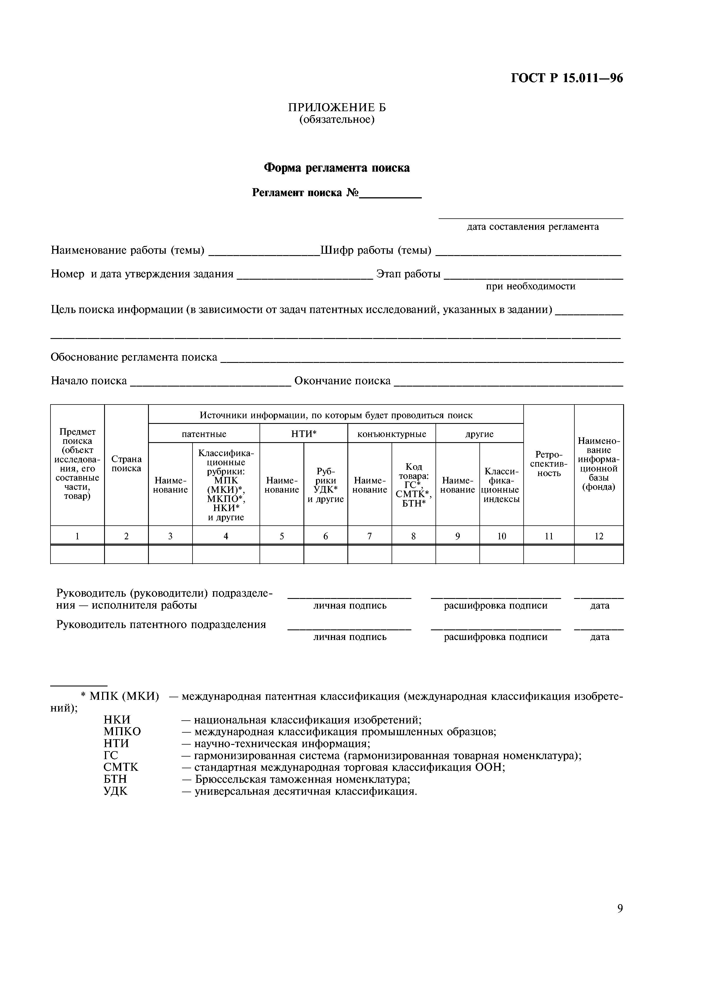 ГОСТ Р 15.011-96