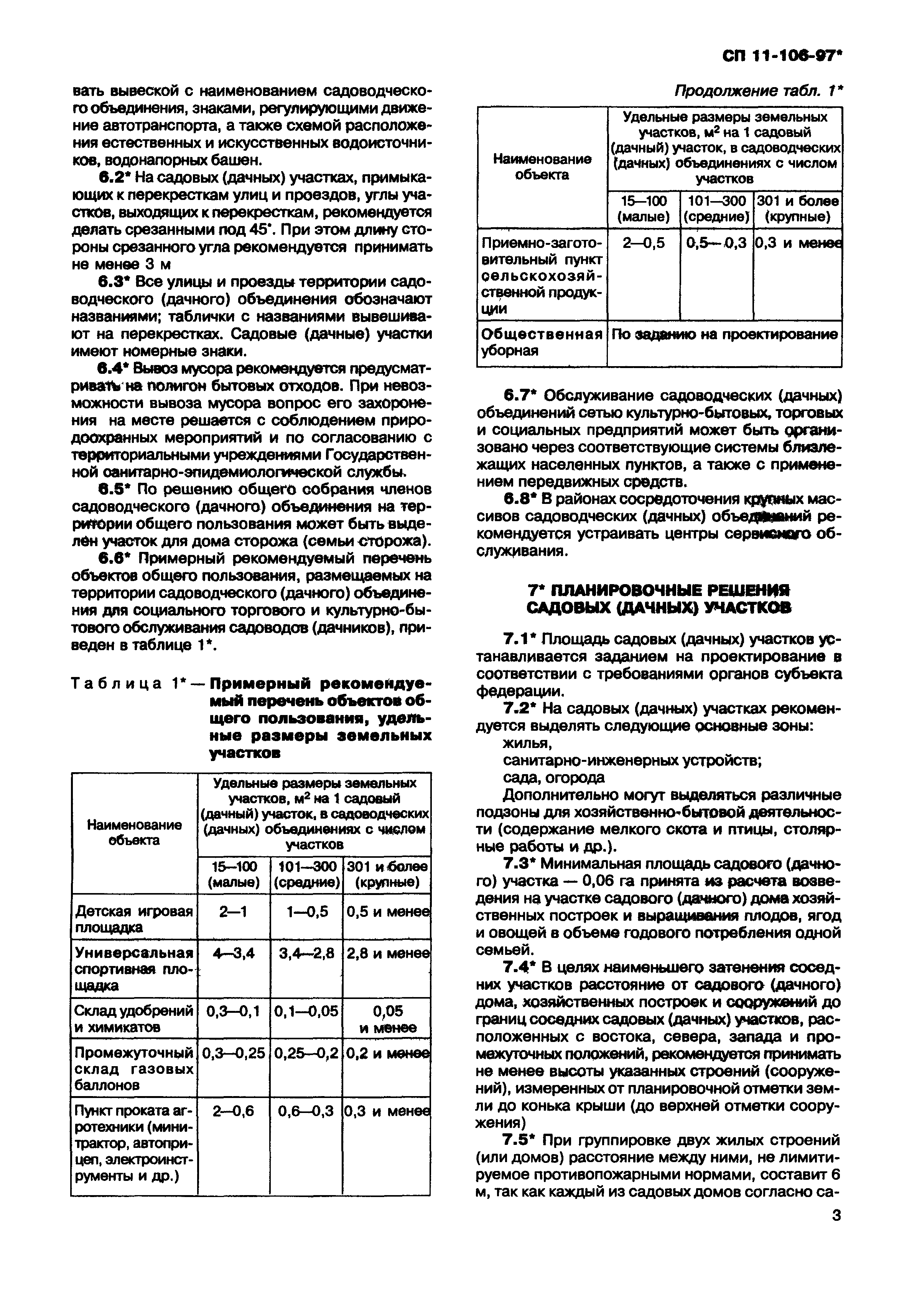 Скачать СП 11-106-97* Порядок разработки, согласования, утверждения и  состав проектно-планировочной документации на застройку территорий  садоводческих (дачных) объединений граждан