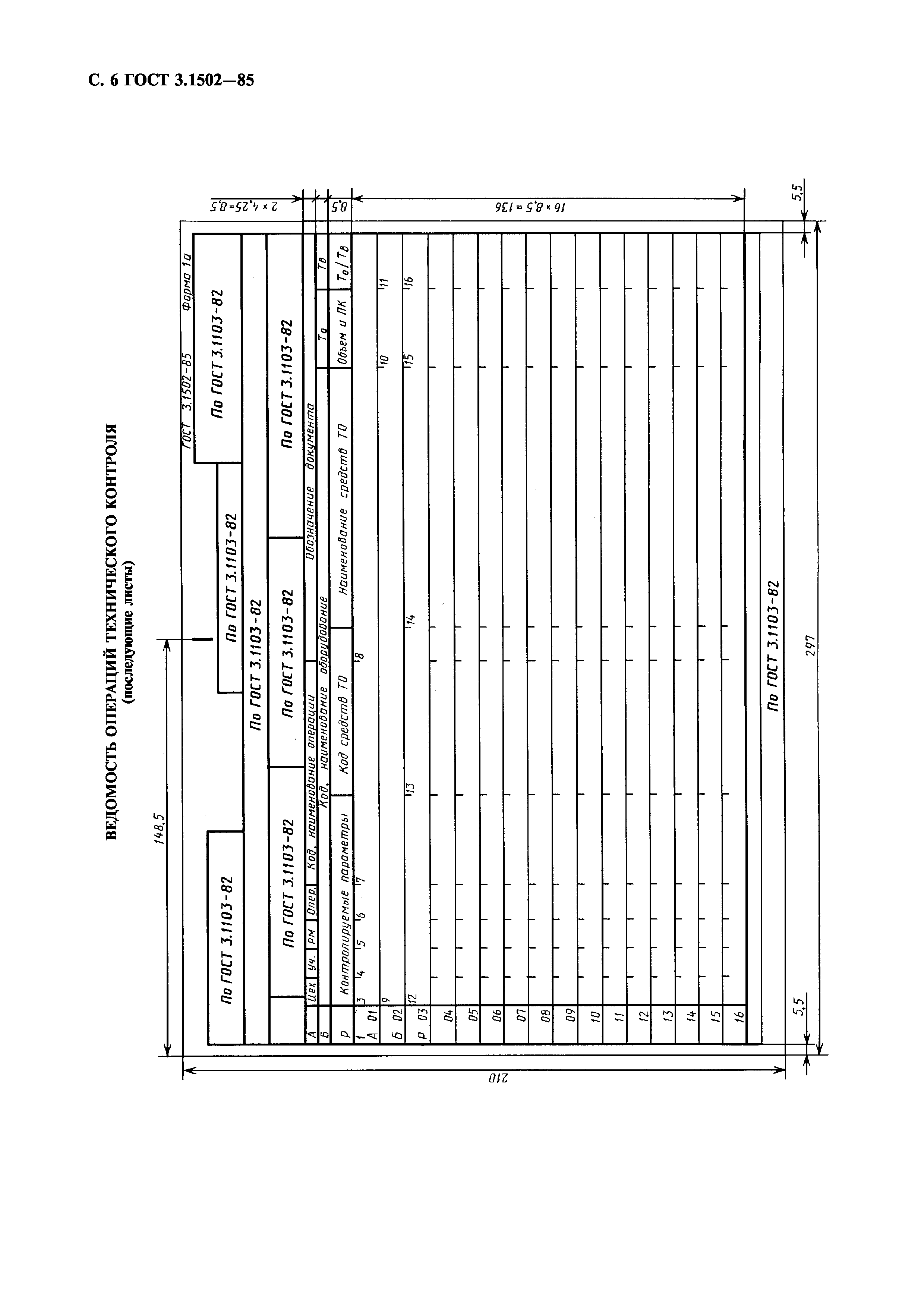 ГОСТ 3.1502-85