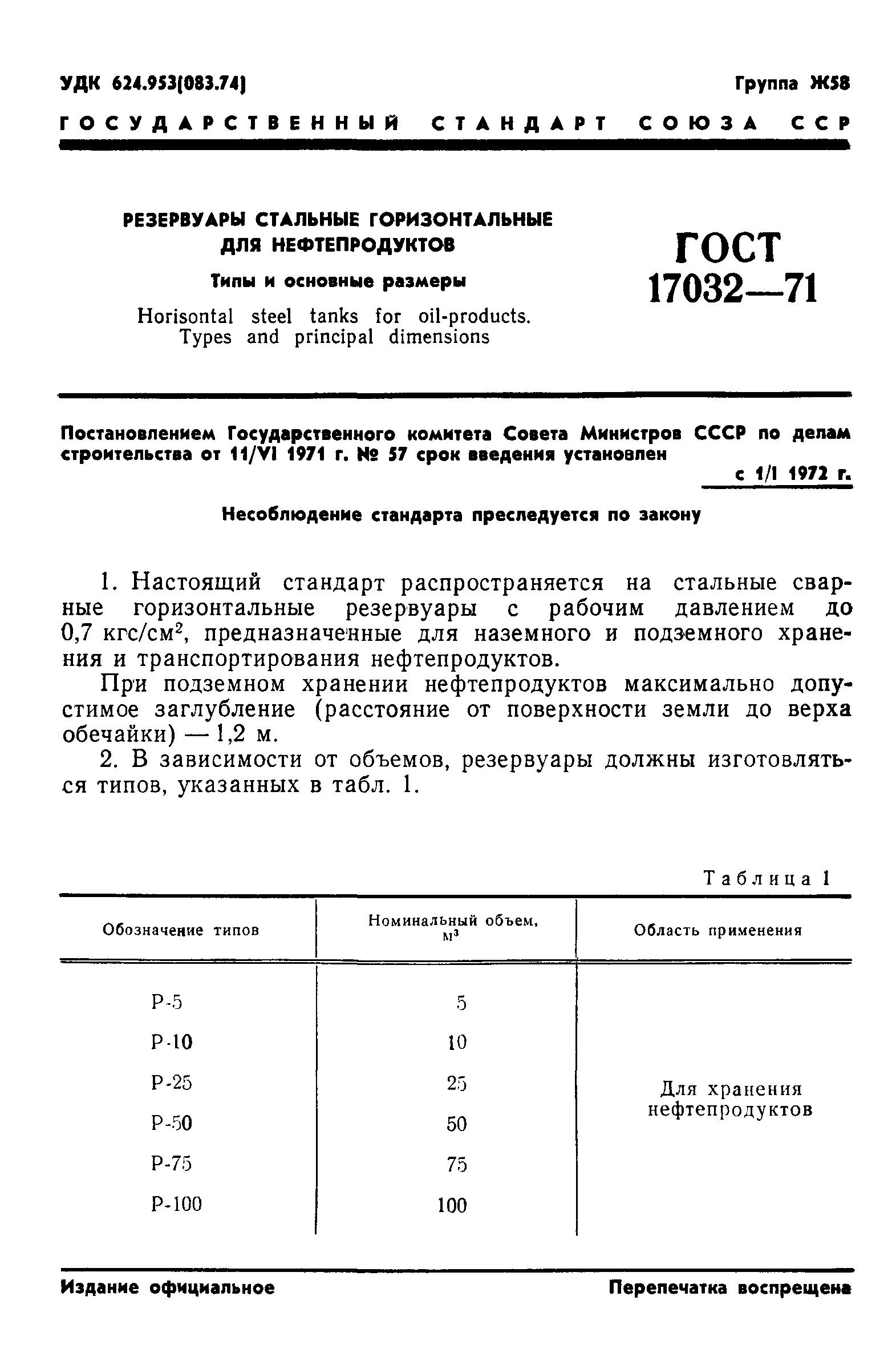 ГОСТ 17032-71