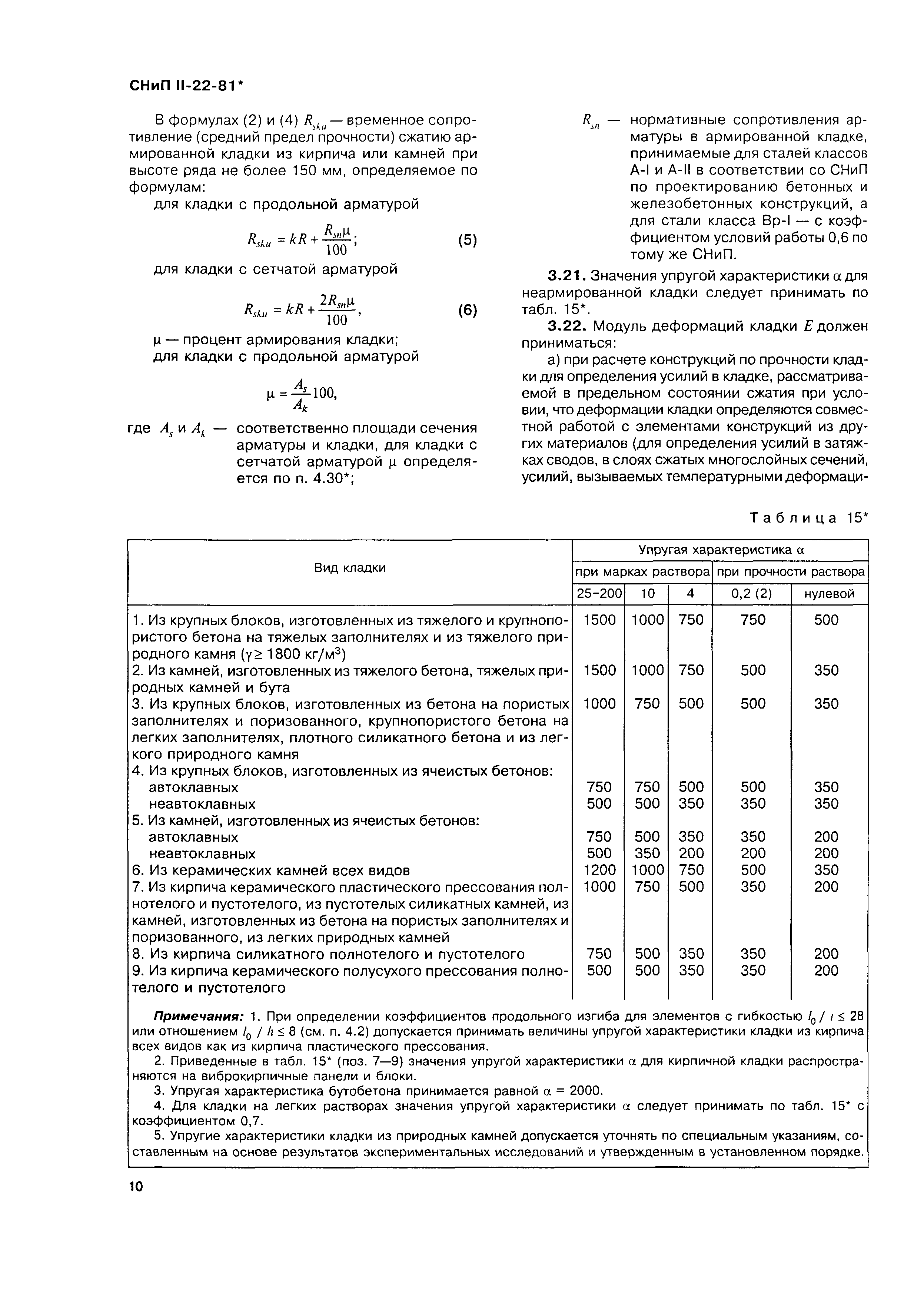 Снип ii 22 81 каменные конструкции