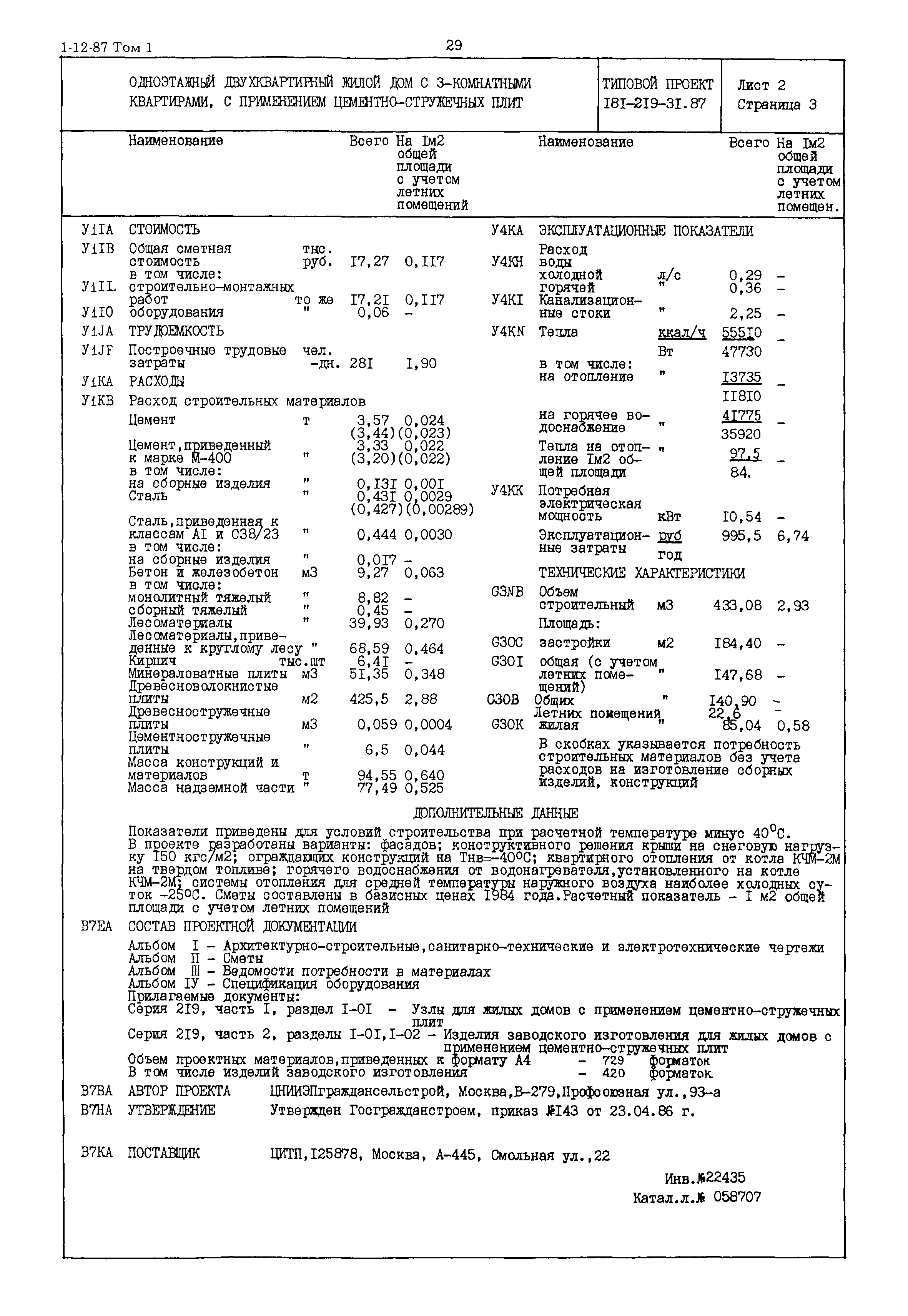 Типовой проект 181-219-31.87