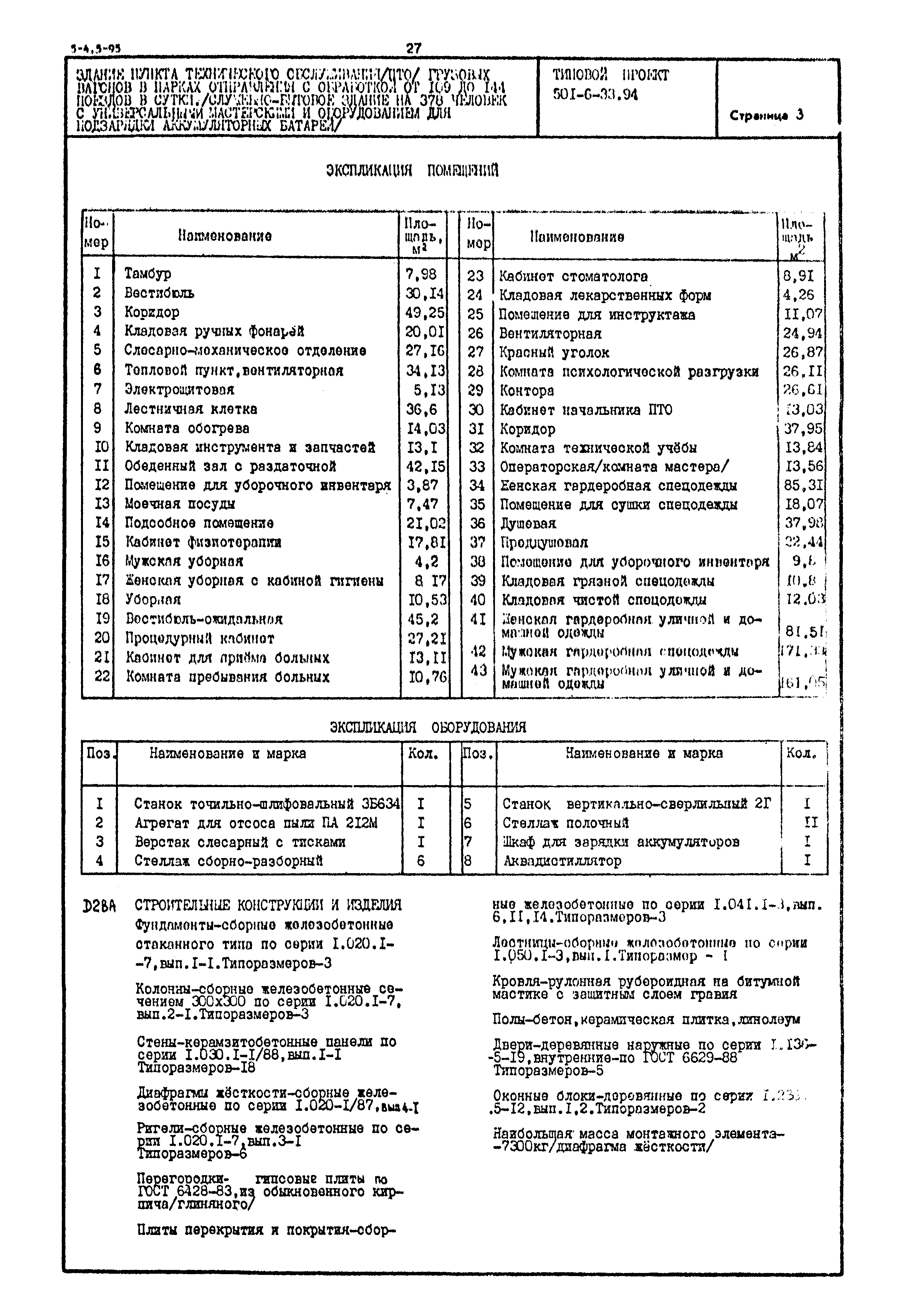 Типовой проект 501-6-33.94