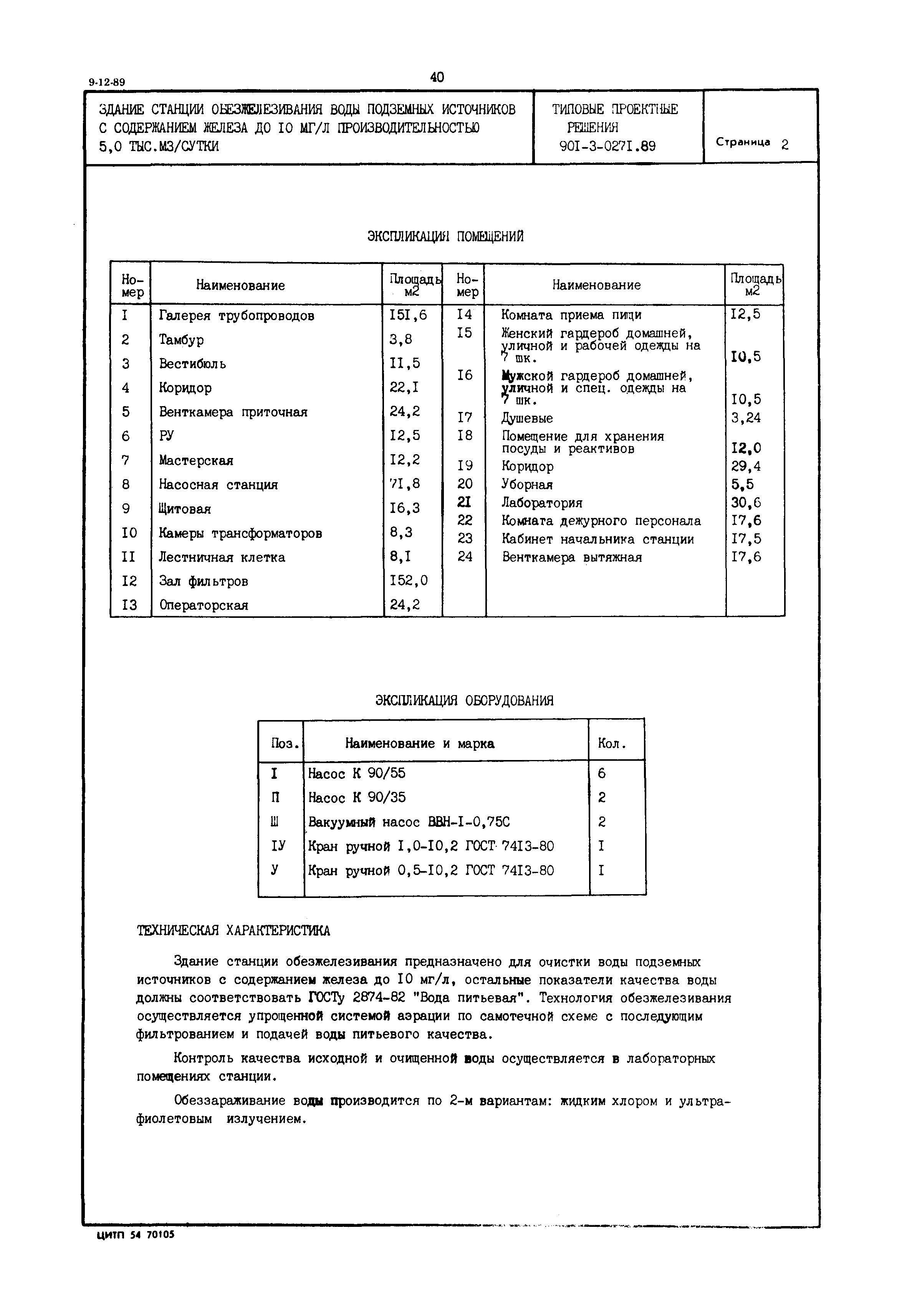 Типовые проектные решения 901-3-0271.89