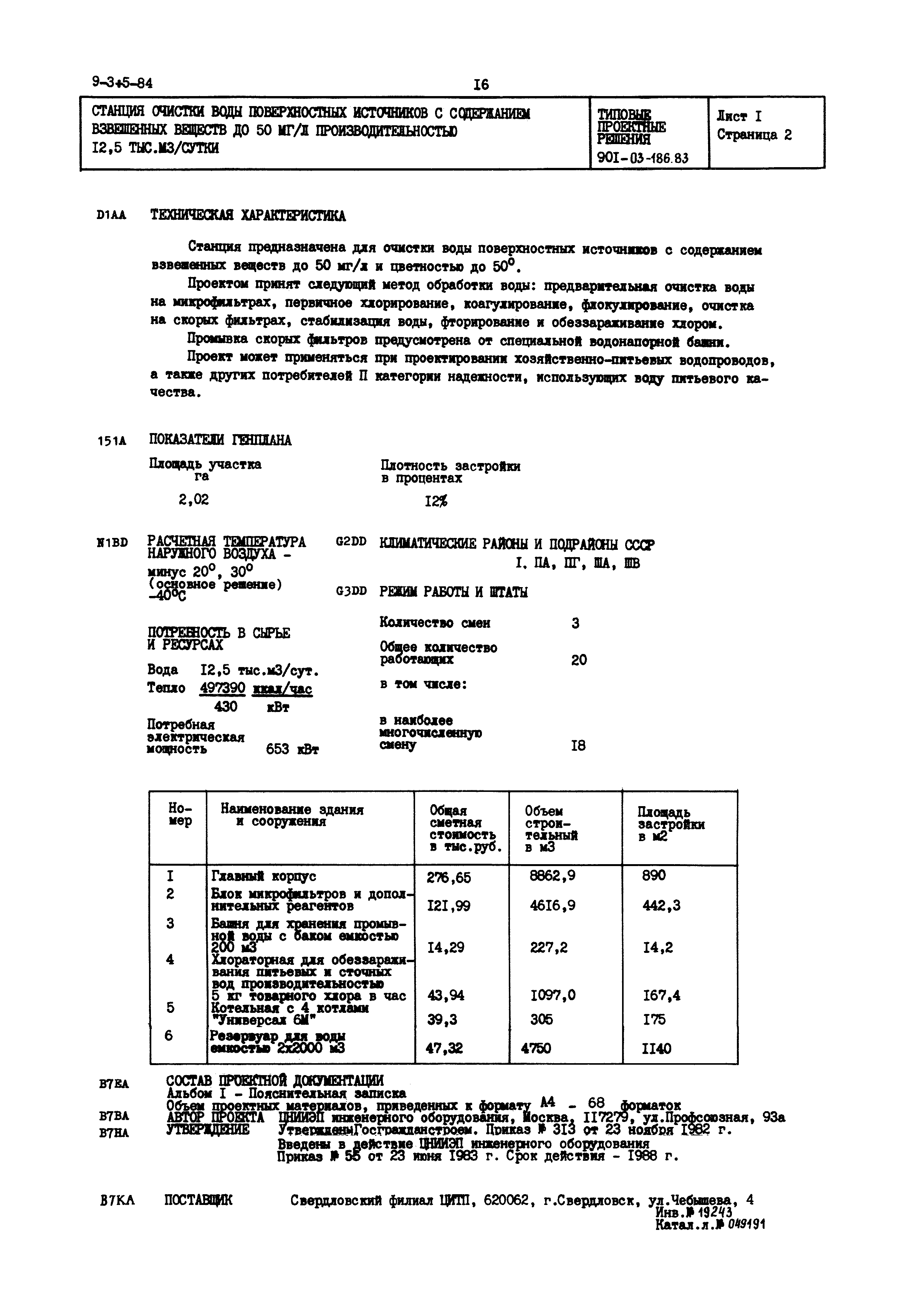 Типовой проект 901-03-186.83
