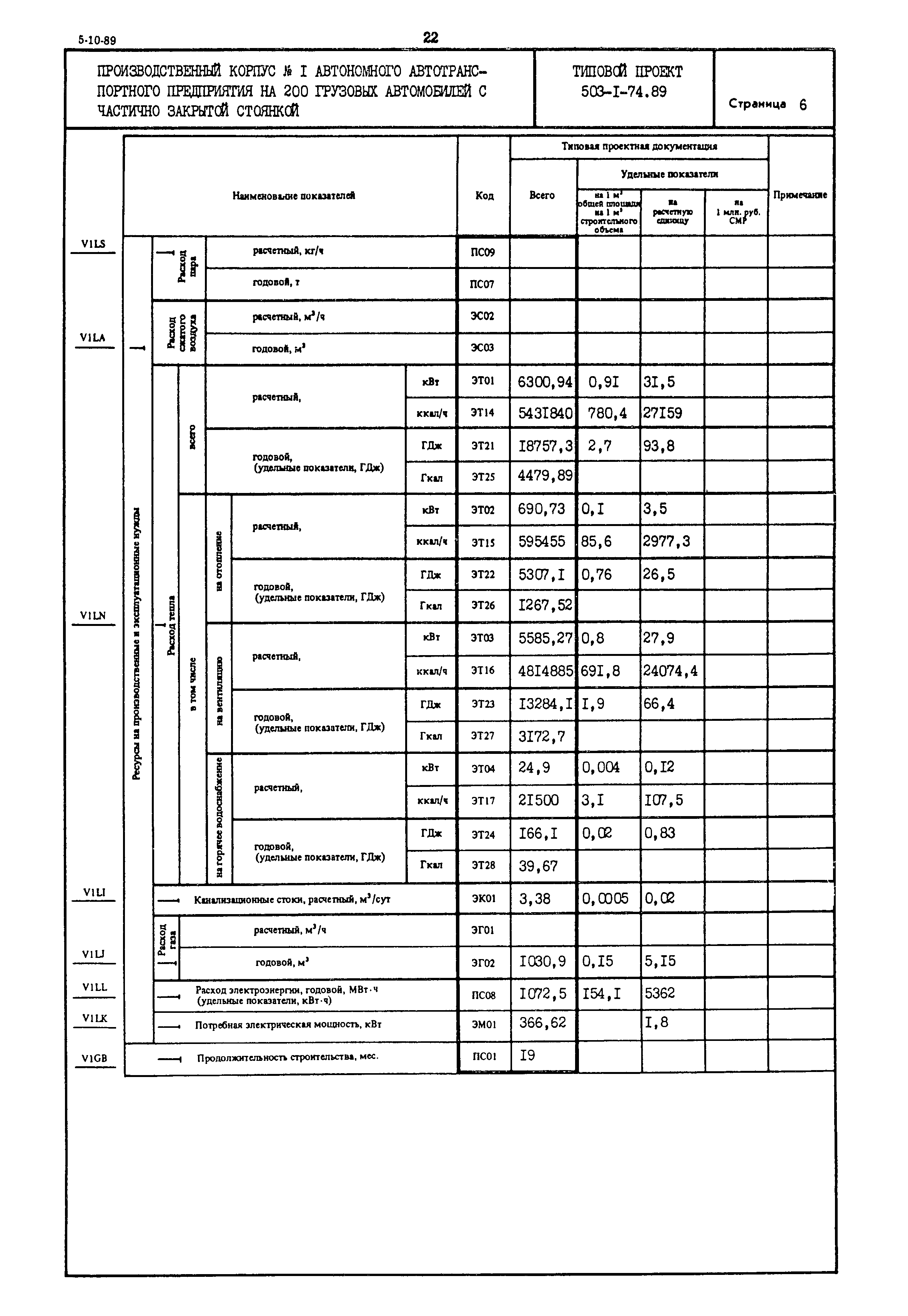 Типовой проект 503-1-74.89