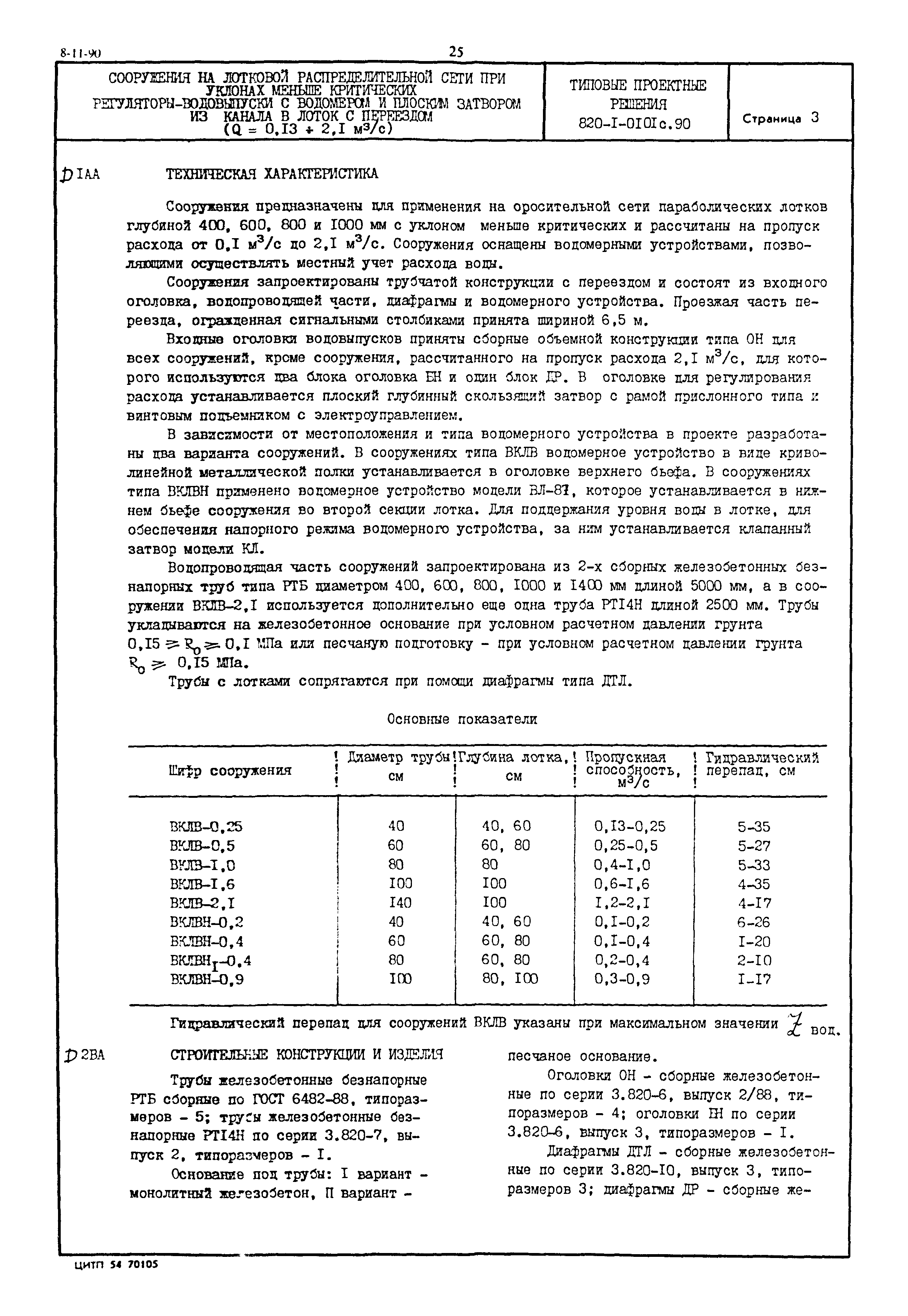 Типовые проектные решения 820-1-0101с.90