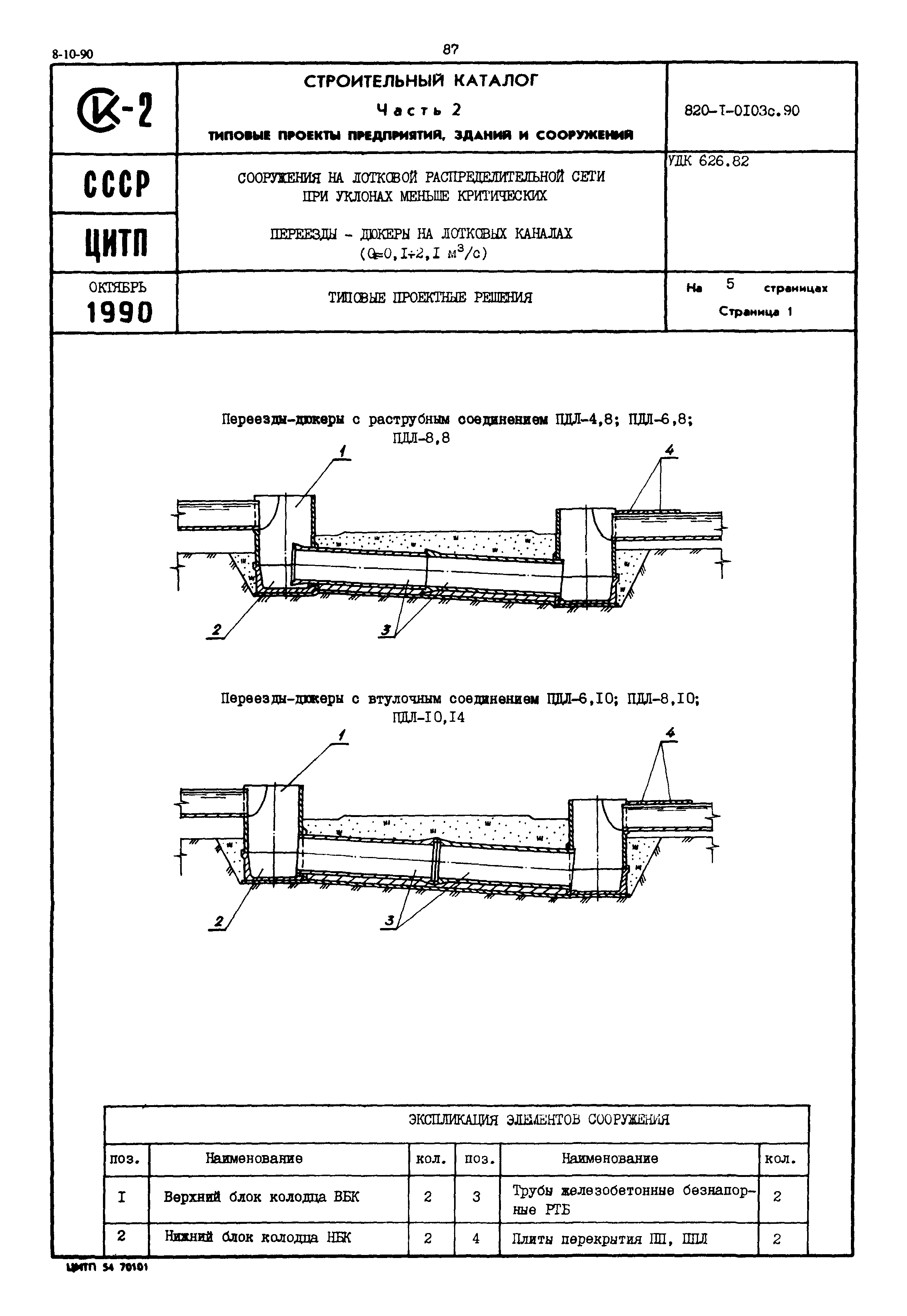 Типовые проектные решения 820-1-0103с.90