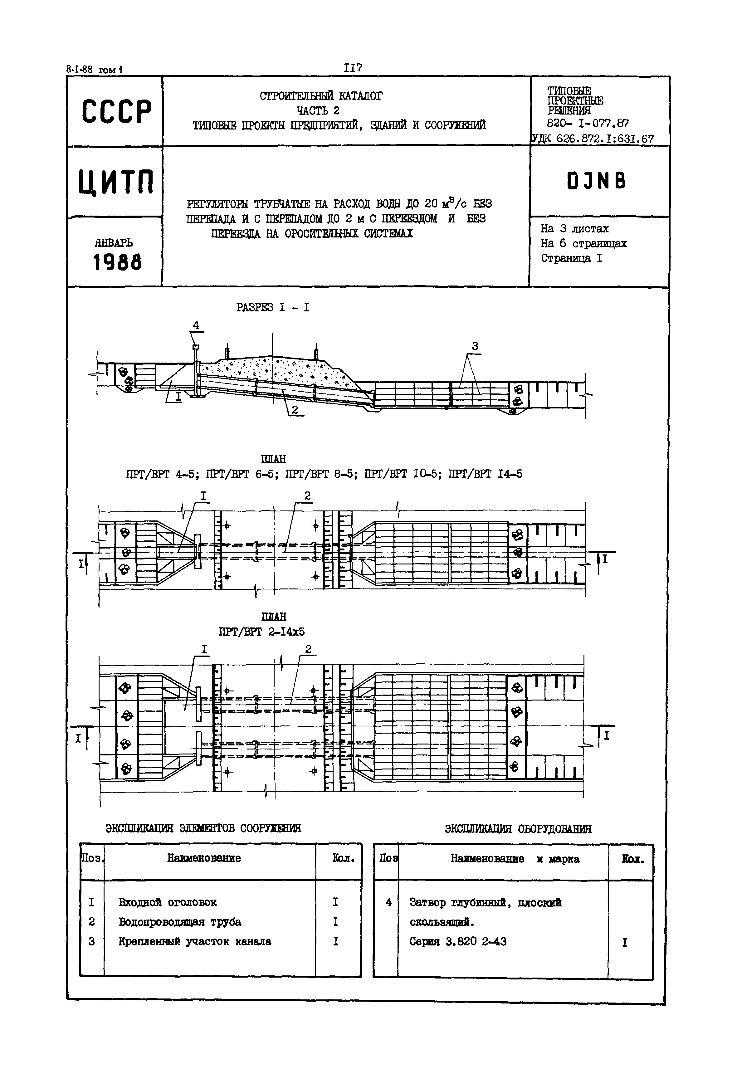 Типовые проектные решения 820-1-077.87