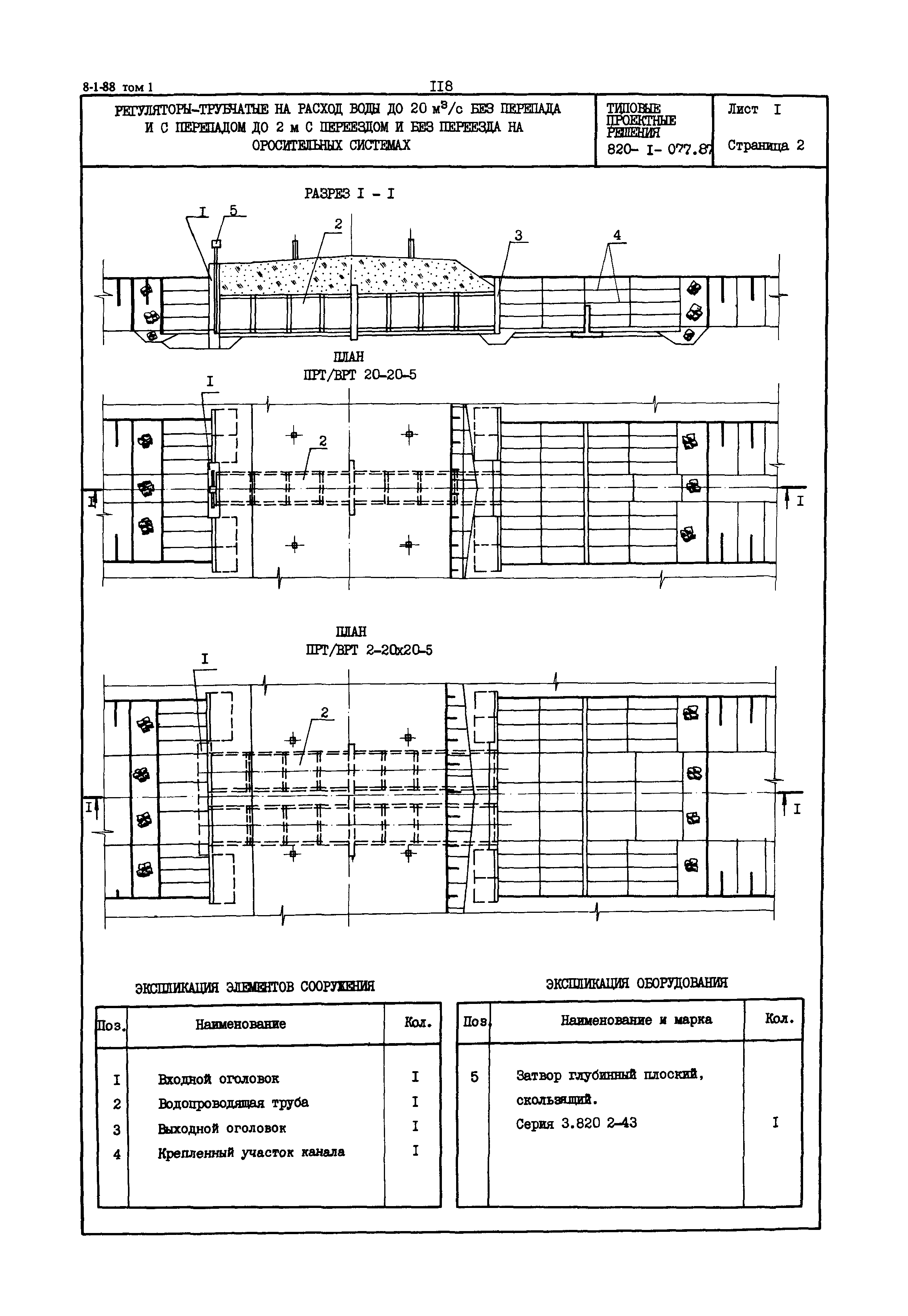 Типовые проектные решения 820-1-077.87